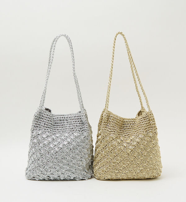 LOWELL things「●SOEUR/マクラメメタリックトートバック」|トートバッグ|