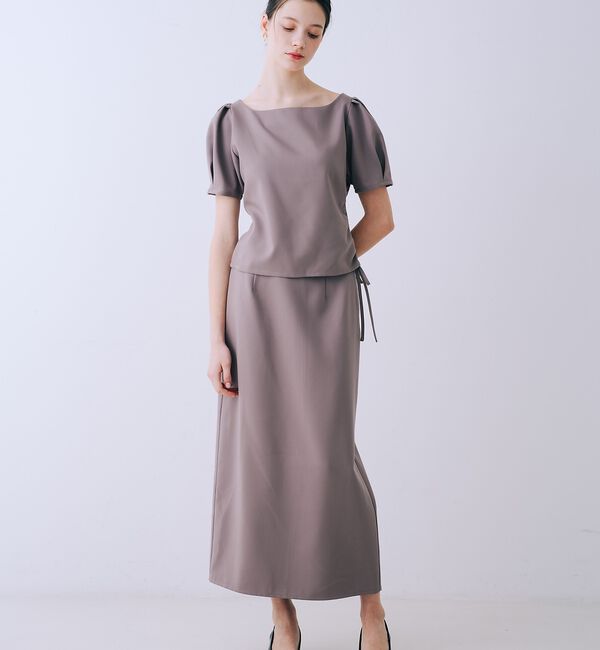 SELFIST「【kariさんコラボ】パフスリーブブラウス&times;タイトスカートセット【予約】」|ワンピース|