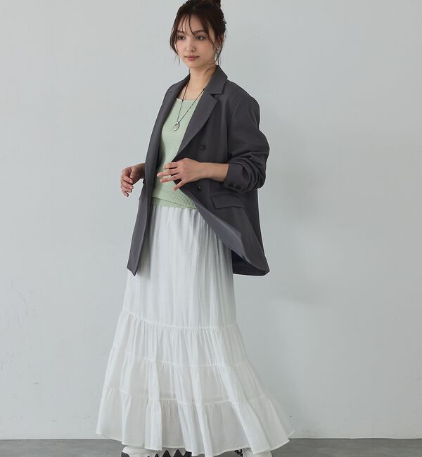 abahouse mavie「【春映えシルエット】ダブルジャケット/フリーサイズ/春アウター/長袖/春服」|その他|