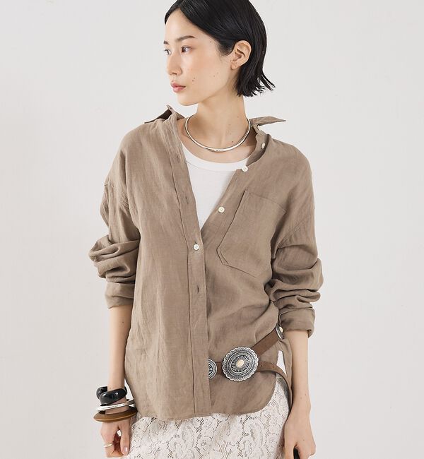 The Store by C' 「【COCUCA】リネンシャツ【予約】」|シャツ・ブラウス|