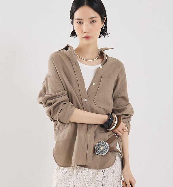 The Store by C' 「【COCUCA】リネンシャツ【予約】」|シャツ・ブラウス|