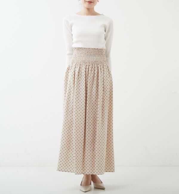 TIARA「プチフリルボートネックリブニット」|ニット・セーター|