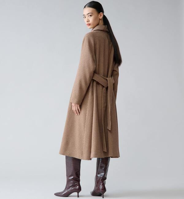 TIARA「ストール付きテントコート」|チェスターコート|