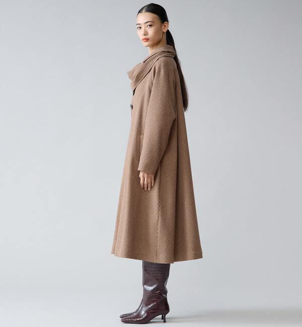 TIARA「ストール付きテントコート」|チェスターコート|