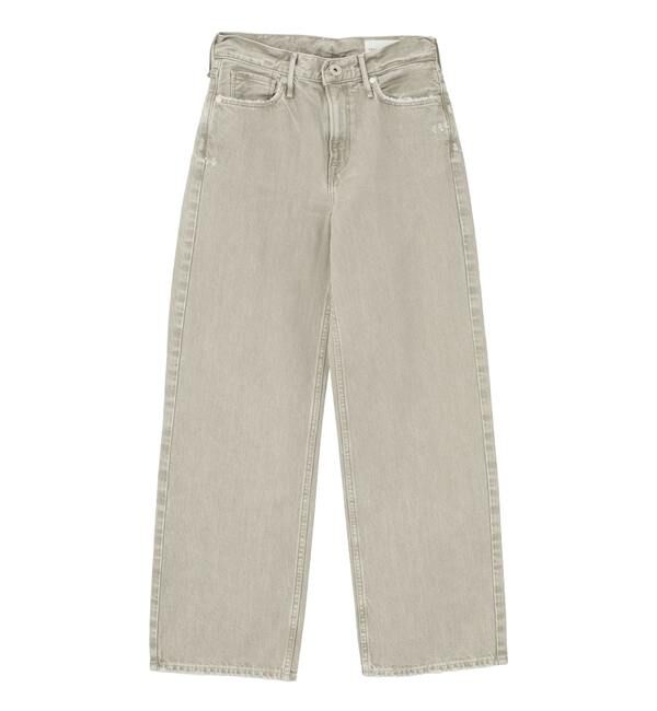 Liesse「【upper hights/アッパーハイツ】デニムパンツ（THE NIECE MID-RISE）」|デニム|ベージュ(SABI)