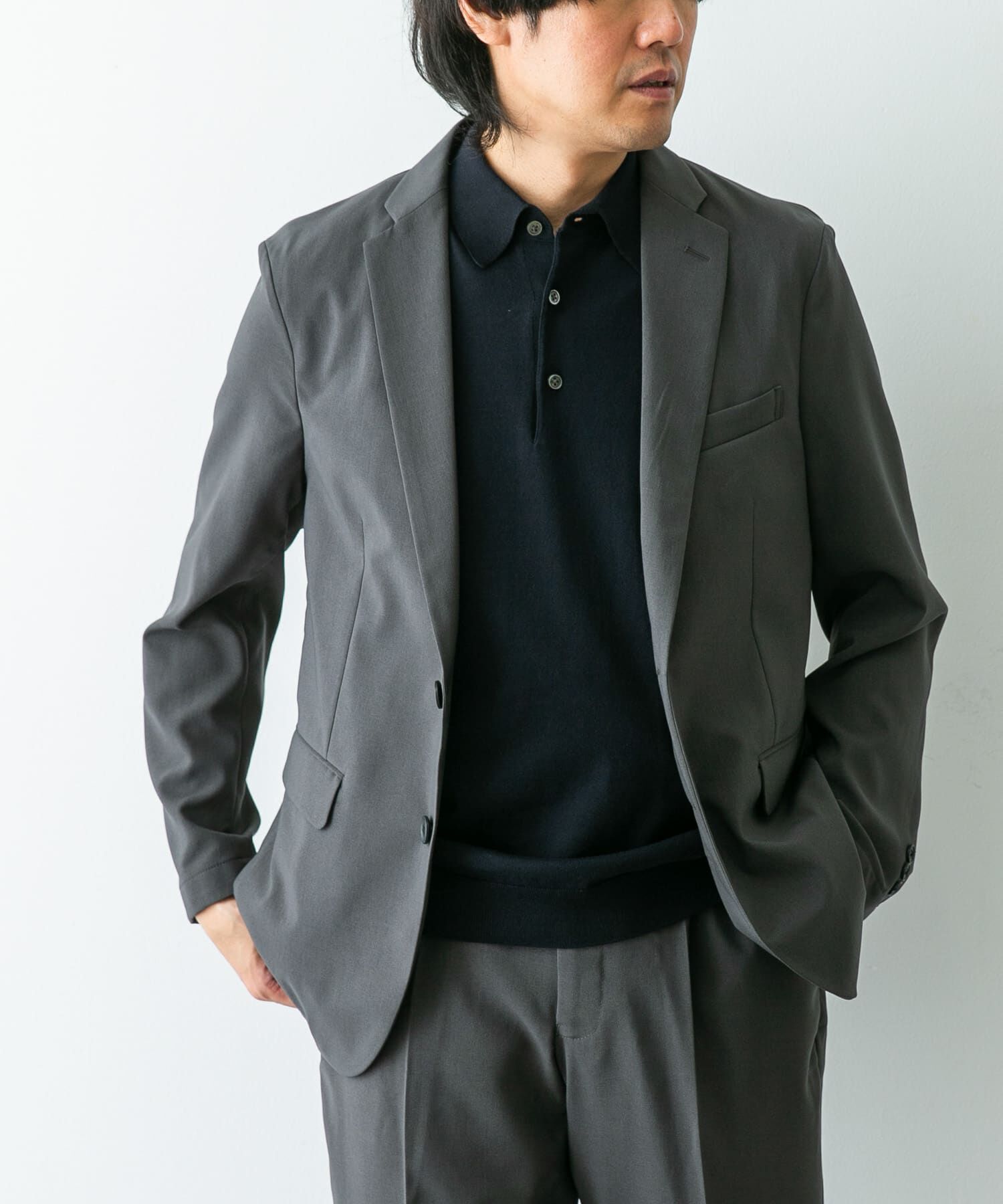 URBAN RESEARCH DOORS「『イージーケア』LIFE STYLE TAILOR　メランジトロストレッチジャケット」|その他|