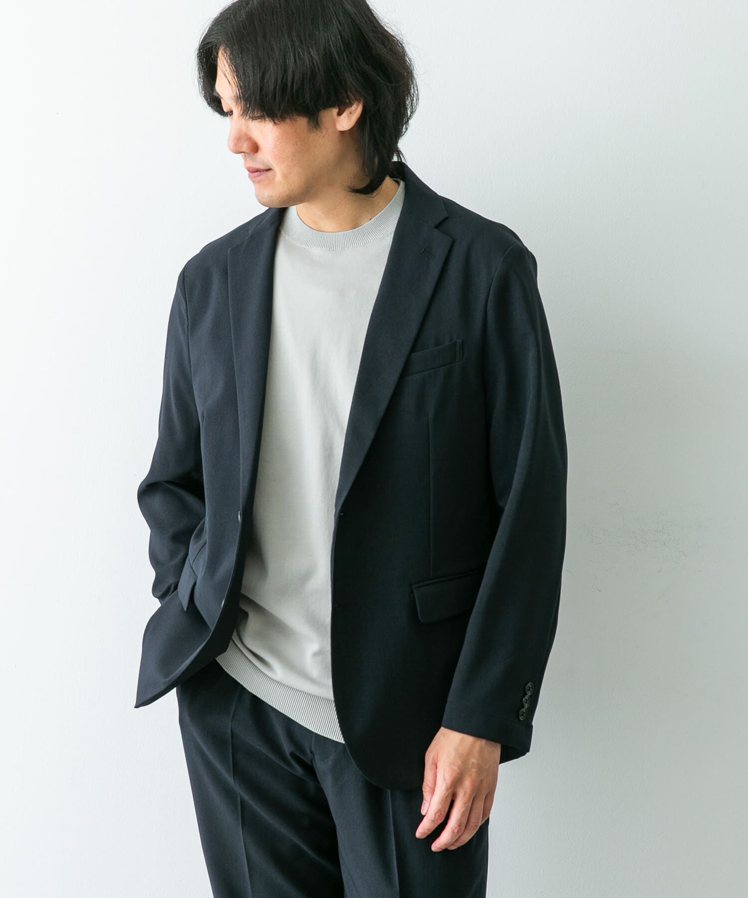 URBAN RESEARCH DOORS「『イージーケア』LIFE STYLE TAILOR　メランジトロストレッチジャケット」|その他|