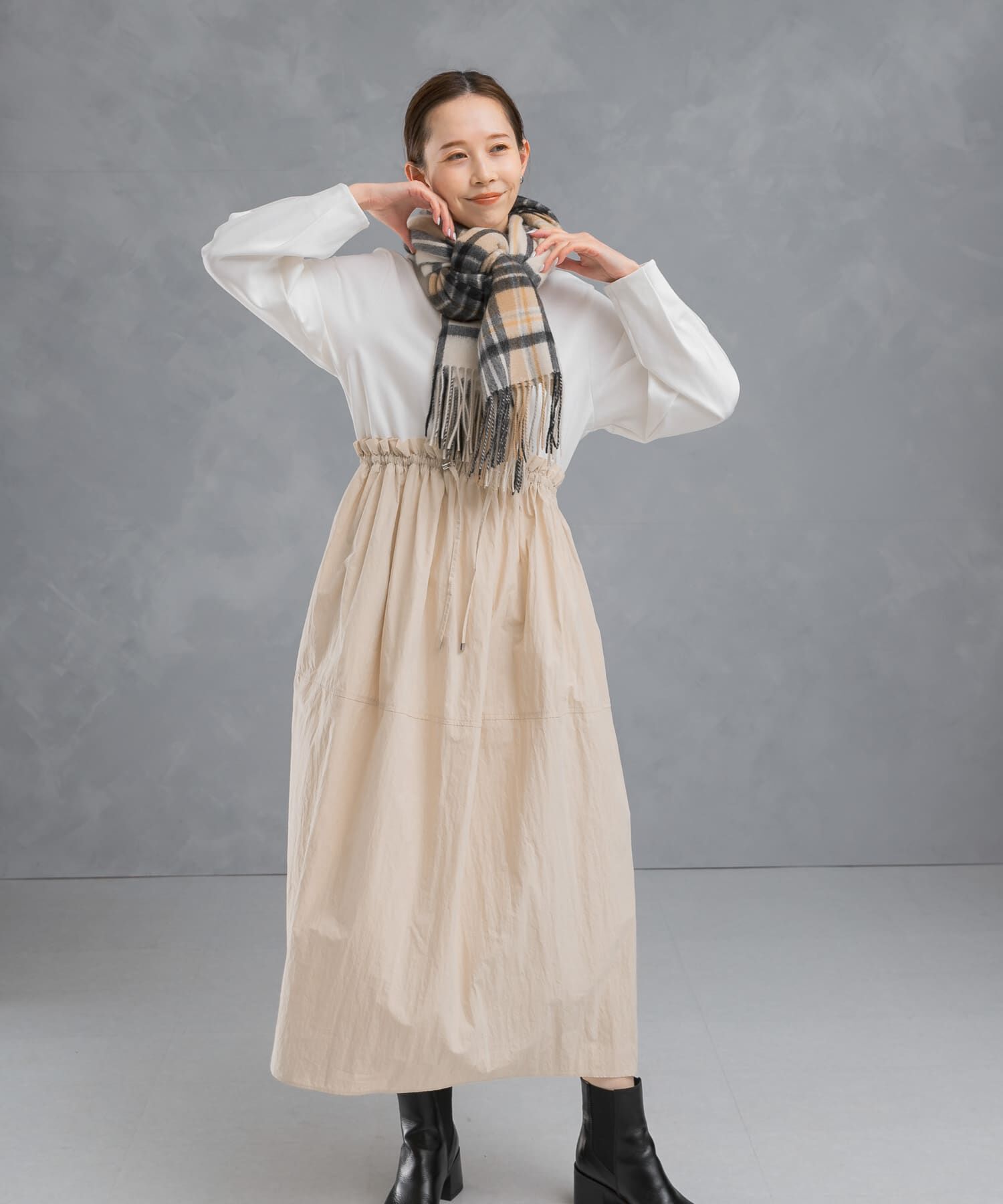 URBAN RESEARCH ROSSO「ドッキングウエストドロストワンピース」|ワンピース|