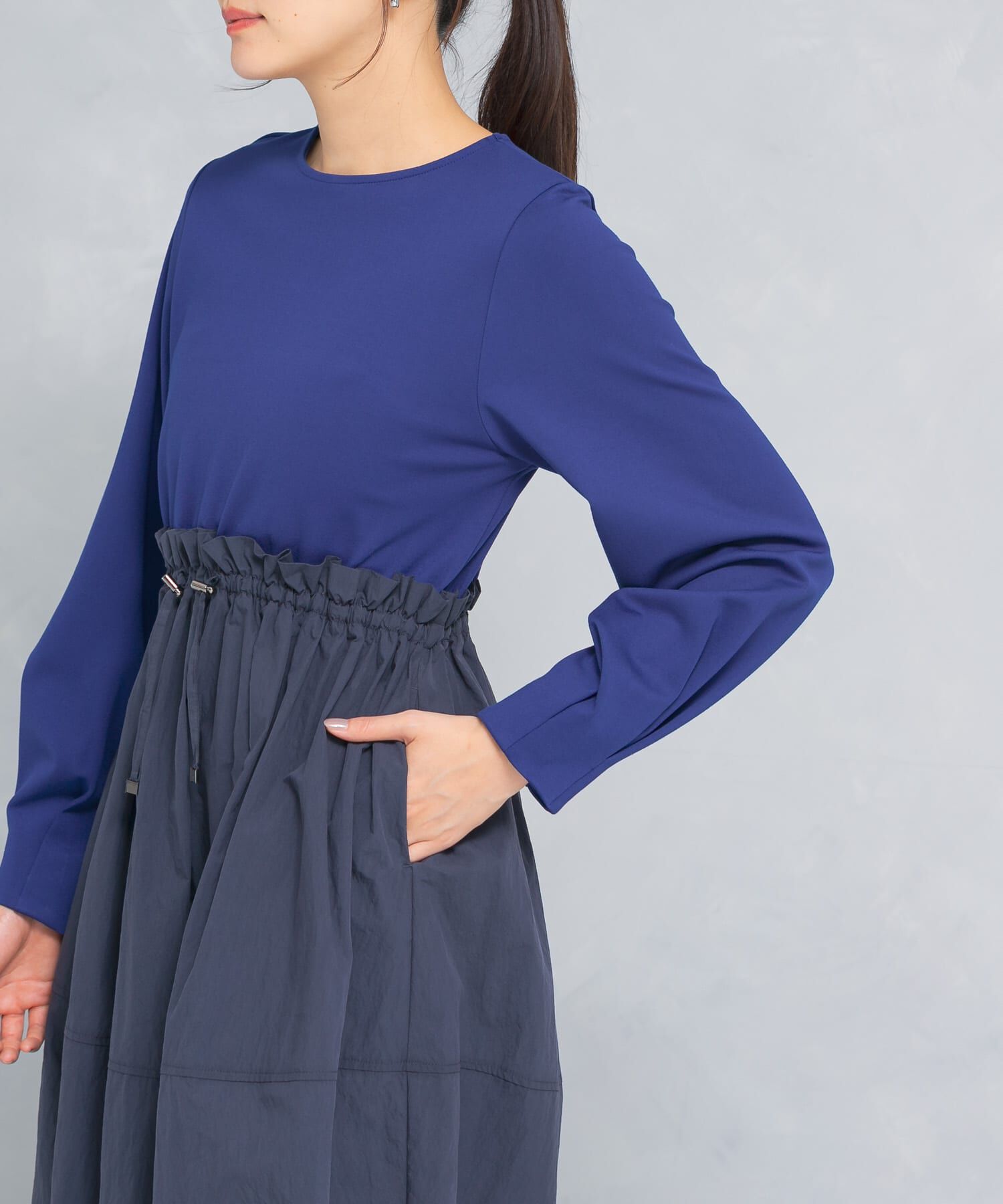 URBAN RESEARCH ROSSO「ドッキングウエストドロストワンピース」|ワンピース|