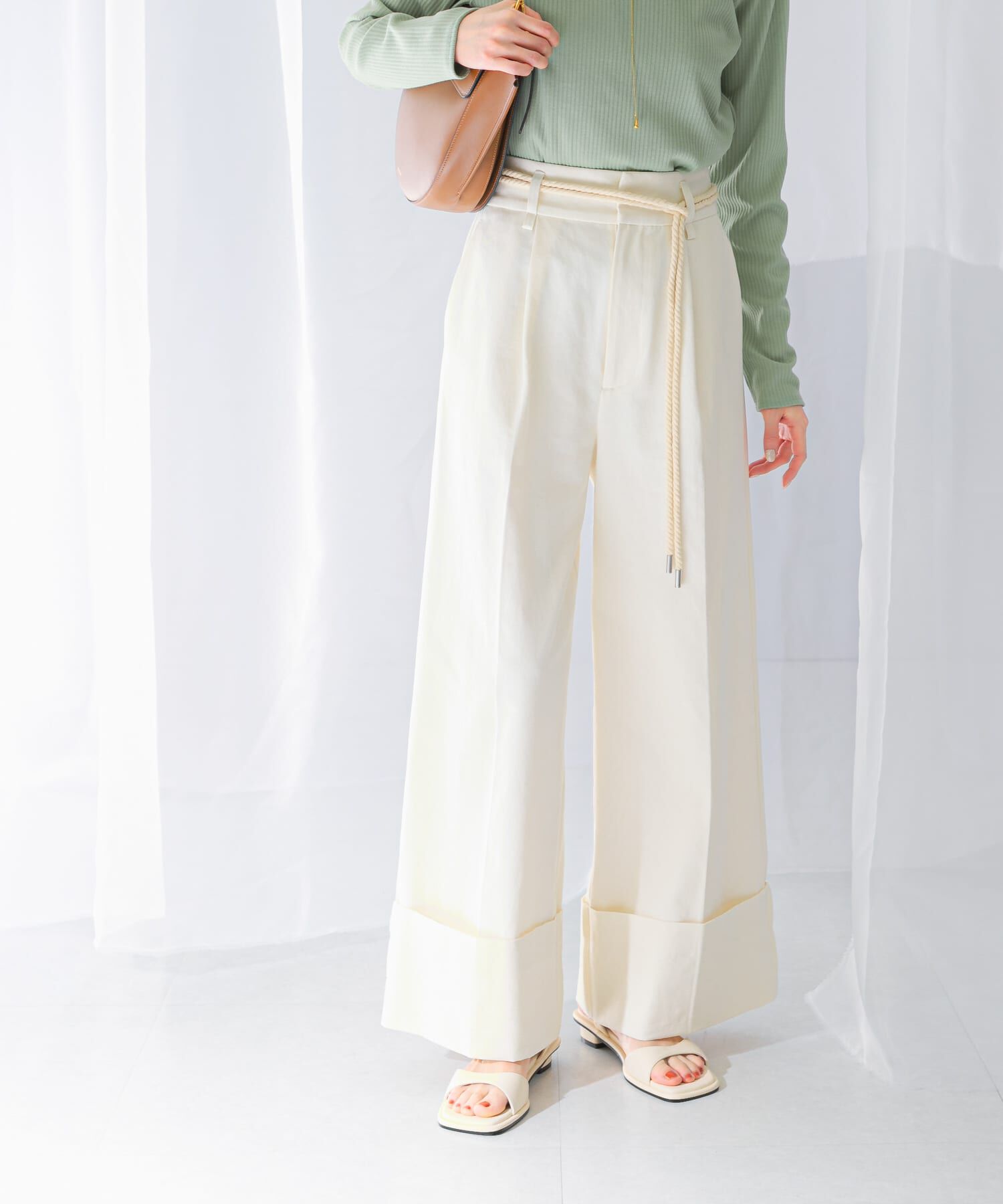 URBAN RESEARCH ROSSO「ベルト付ロールアップパンツ」|その他|