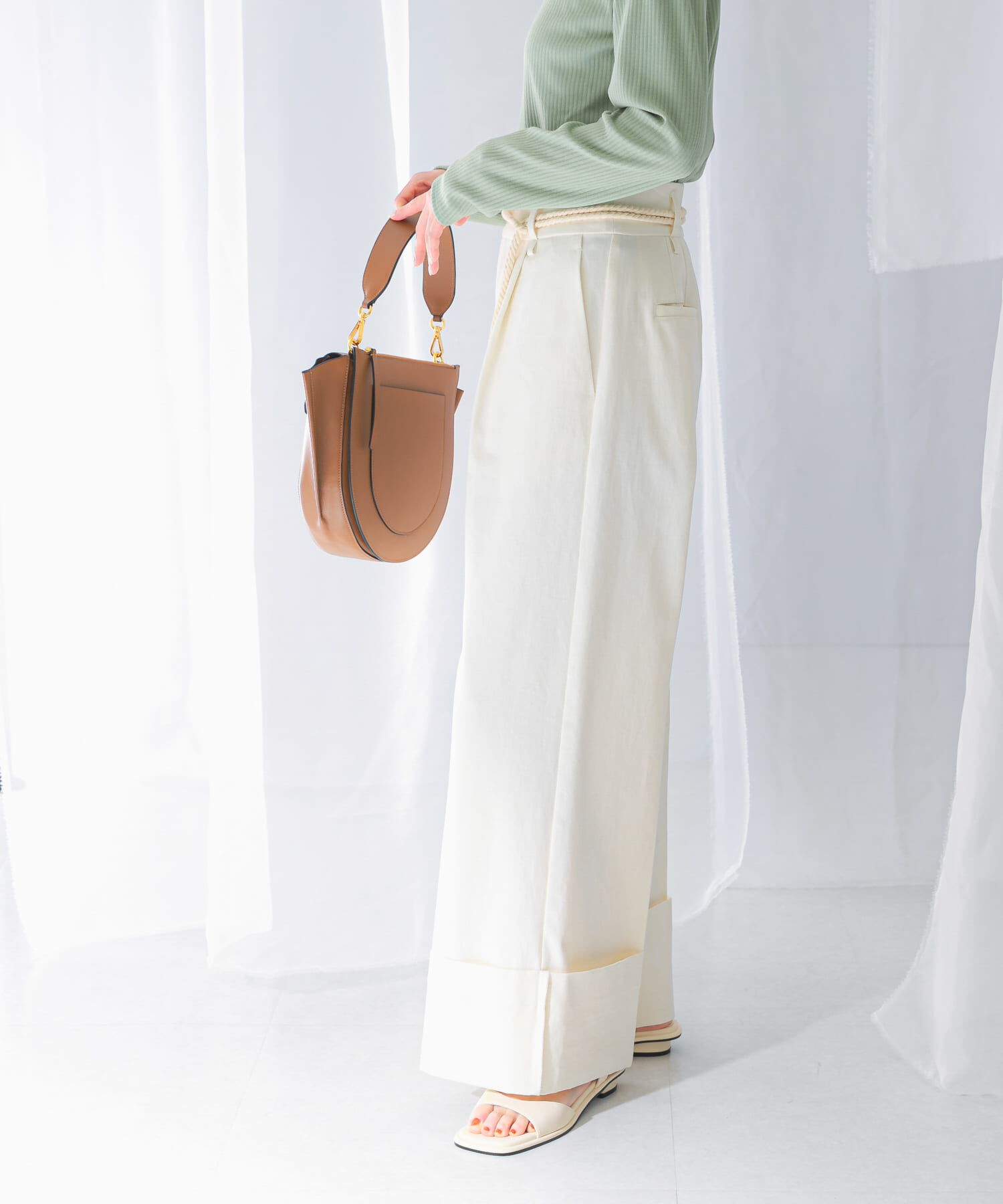 URBAN RESEARCH ROSSO「ベルト付ロールアップパンツ」|その他|