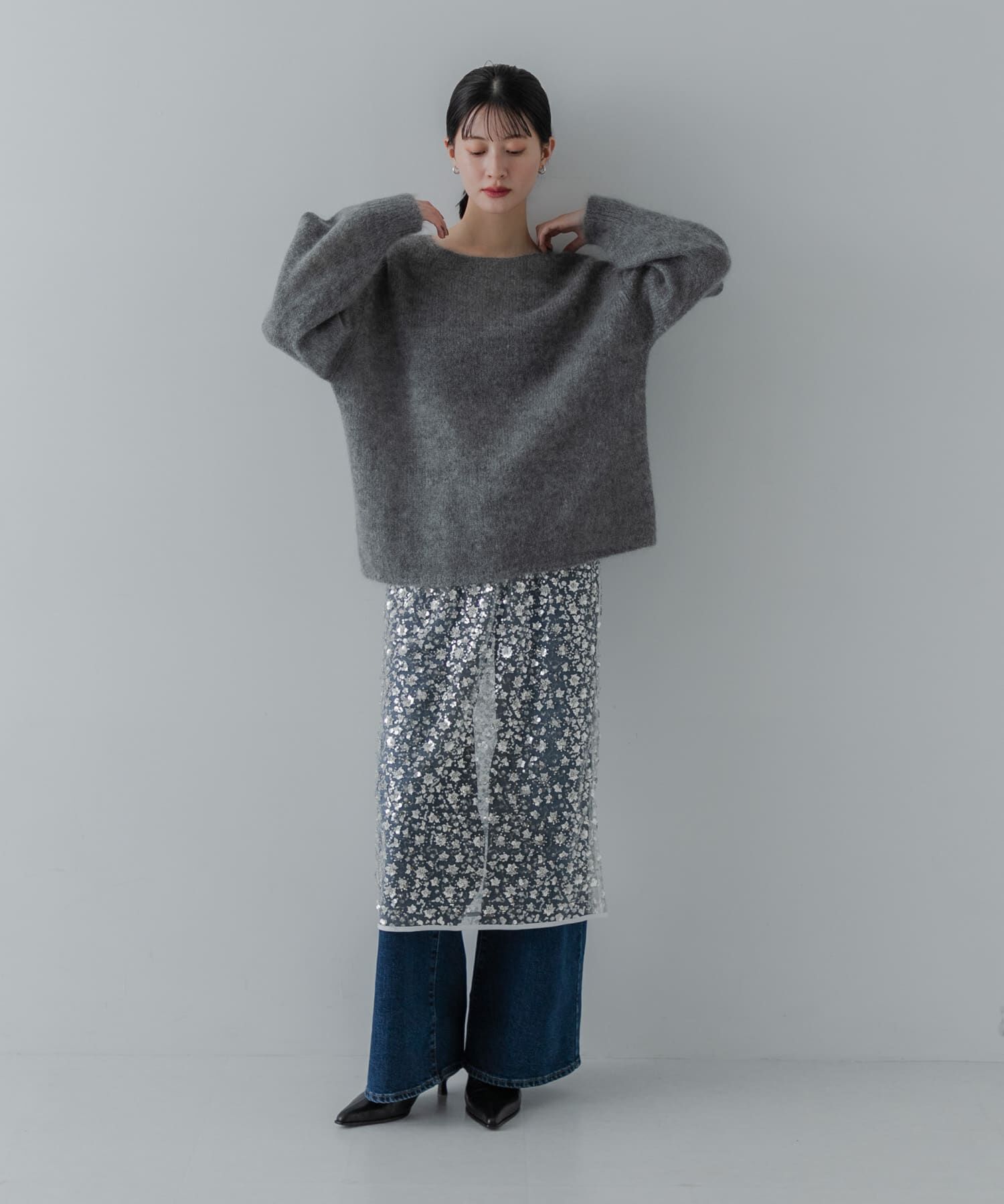 URBAN RESEARCH「ヘアリールーズニット」|ニット・セーター|