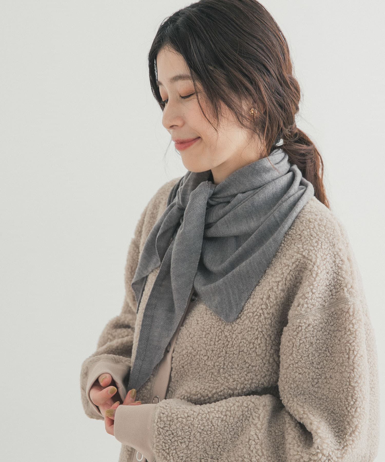 URBAN RESEARCH DOORS「ウールアクリルニットストール」|ストール|