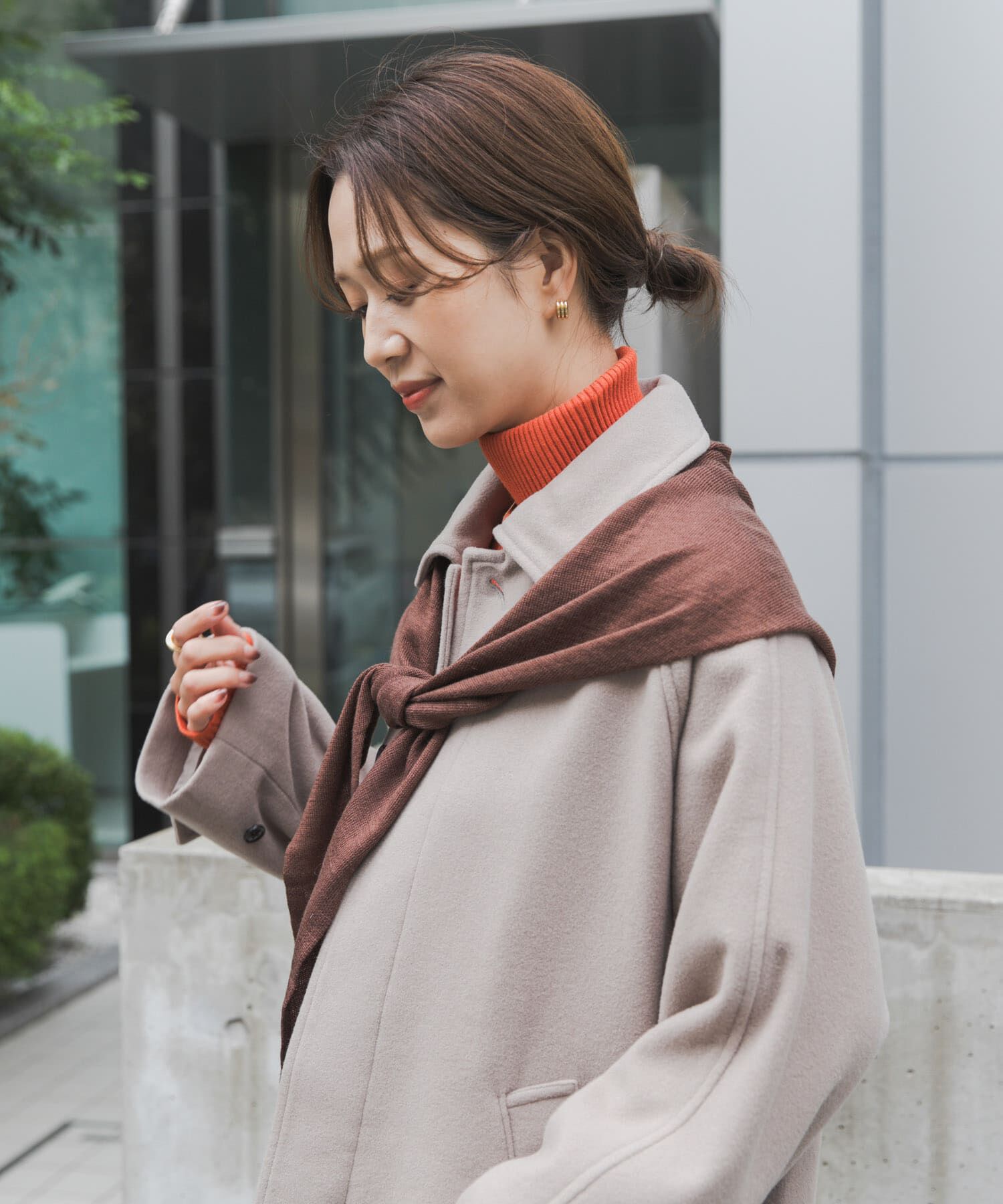 URBAN RESEARCH DOORS「ウールアクリルニットストール」|ストール|