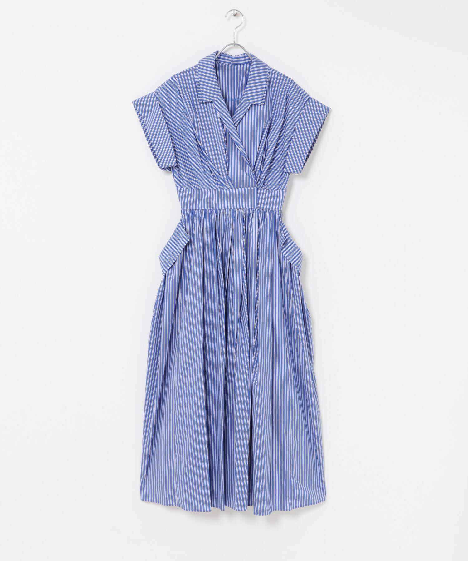 URBAN RESEARCH ROSSO「ELENDEEK　W COLLAR SHIRT ONE-PIECE」|その他|ブルー系その他