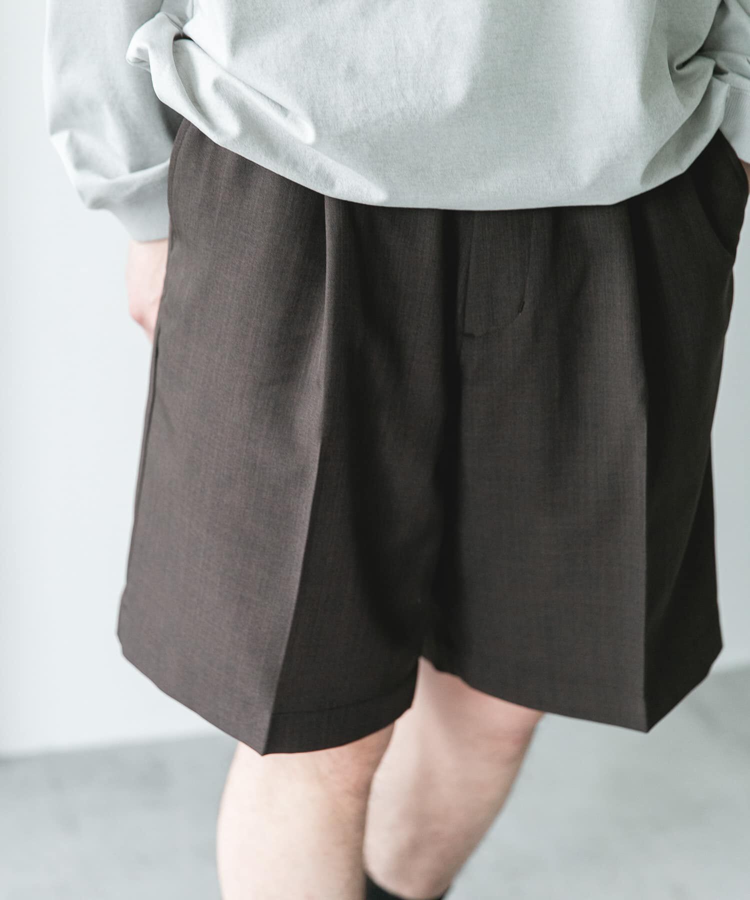 URBAN RESEARCH DOORS「セオアルファドレスショーツ」|その他|ブラウン