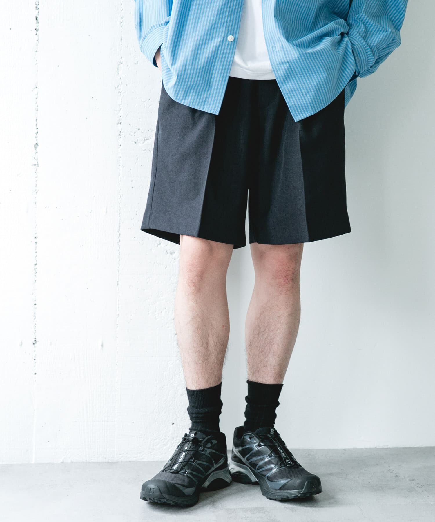 URBAN RESEARCH DOORS「セオアルファドレスショーツ」|その他|ネイビー