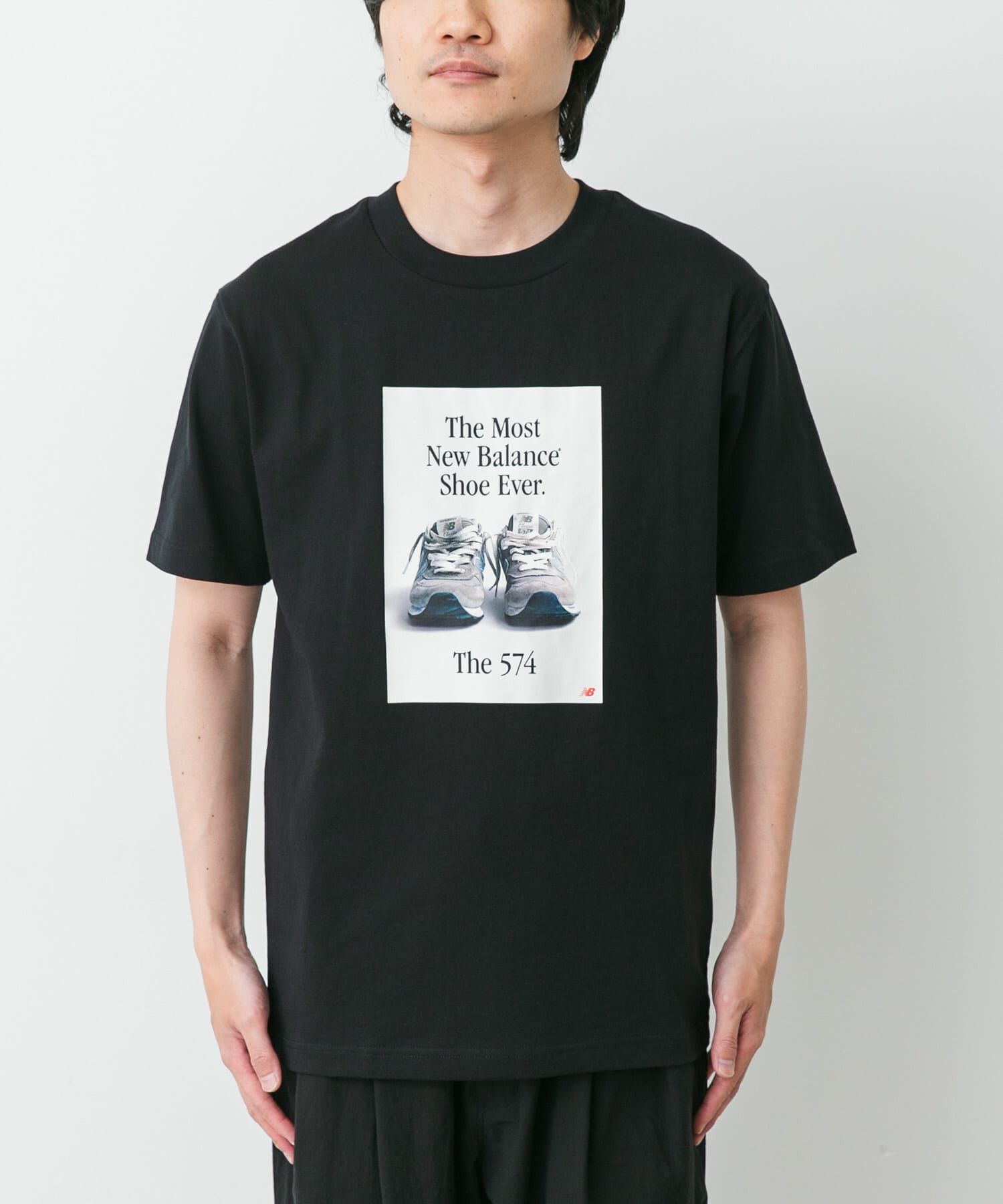 URBAN RESEARCH DOORS「NEW BALANCE　574広告Tシャツ」|Tシャツ・カットソー|ブラック