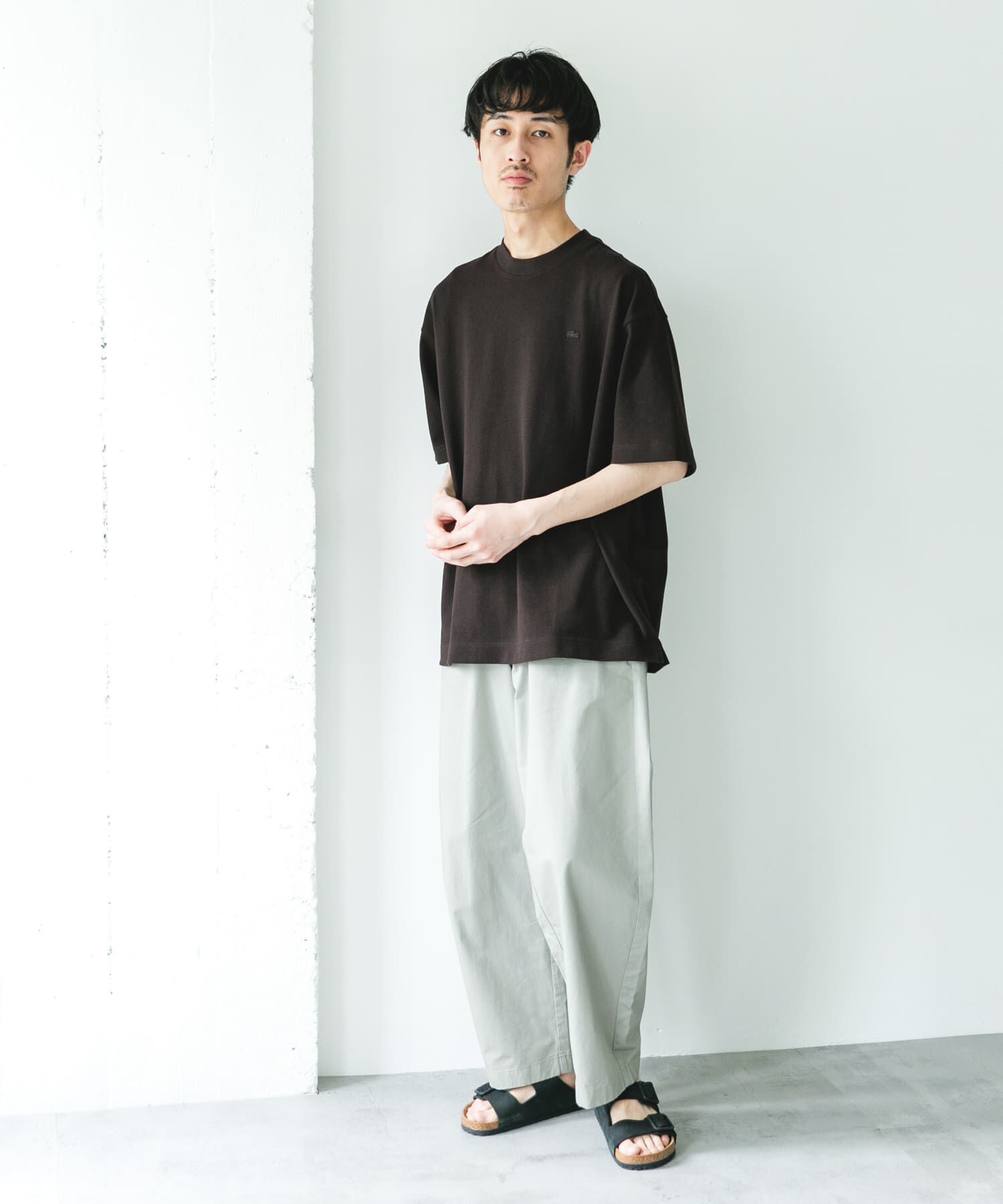 URBAN RESEARCH DOORS「『別注』LACOSTE&times;DOORS　MOSS STITCH SHORT-SLEEVE T-SHIRTS」|Tシャツ・カットソー|