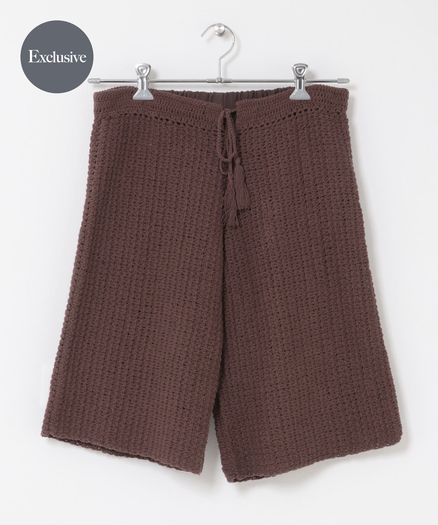 URBAN RESEARCH DOORS「『別注』AFLOAH&times;DOORS　KNIT SHORT PANTS」|その他|ブラウン