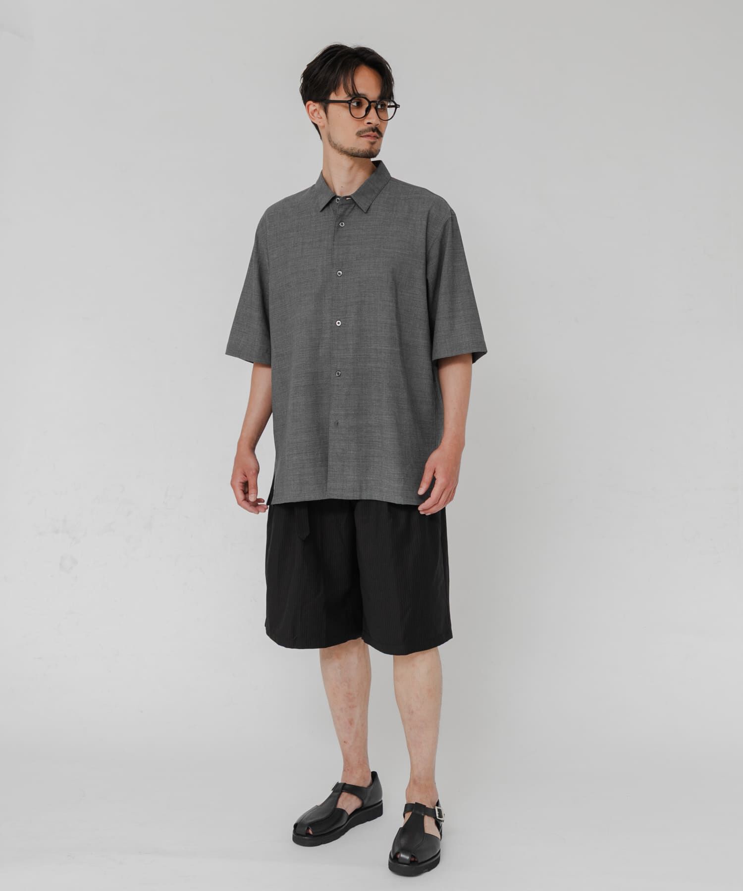 URBAN RESEARCH「『別注』ATON&times;URBAN RESEARCH　WOOL GAUZE SHORT-SLEEVE SHIRTS」|シャツ・ブラウス|