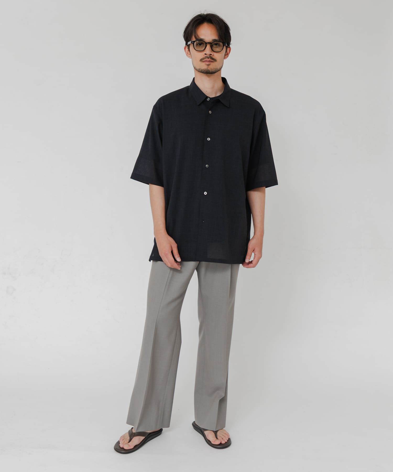 URBAN RESEARCH「『別注』ATON&times;URBAN RESEARCH　WOOL GAUZE SHORT-SLEEVE SHIRTS」|シャツ・ブラウス|