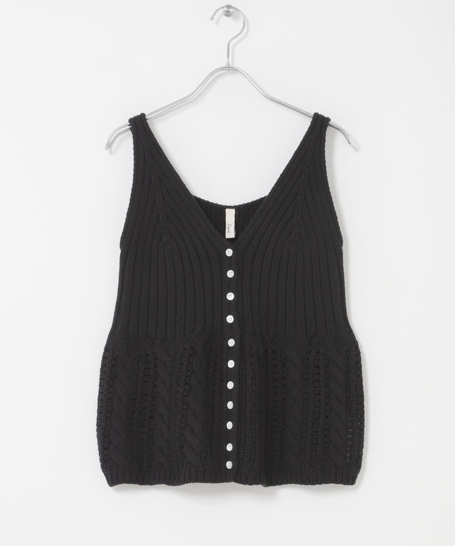 URBAN RESEARCH DOORS「Button Cotton Knit Vest」|ベスト・ジレ|