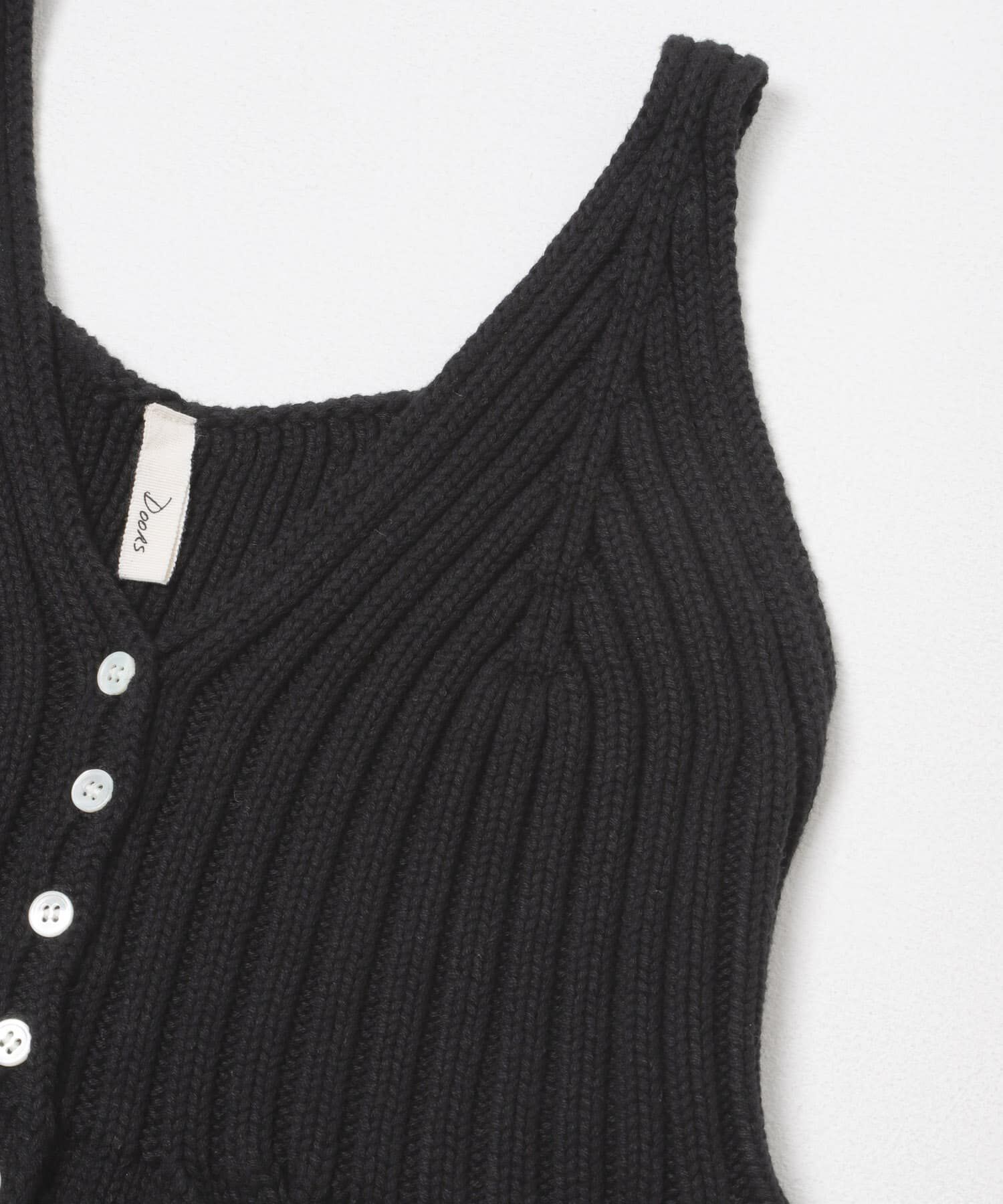 URBAN RESEARCH DOORS「Button Cotton Knit Vest」|ベスト・ジレ|