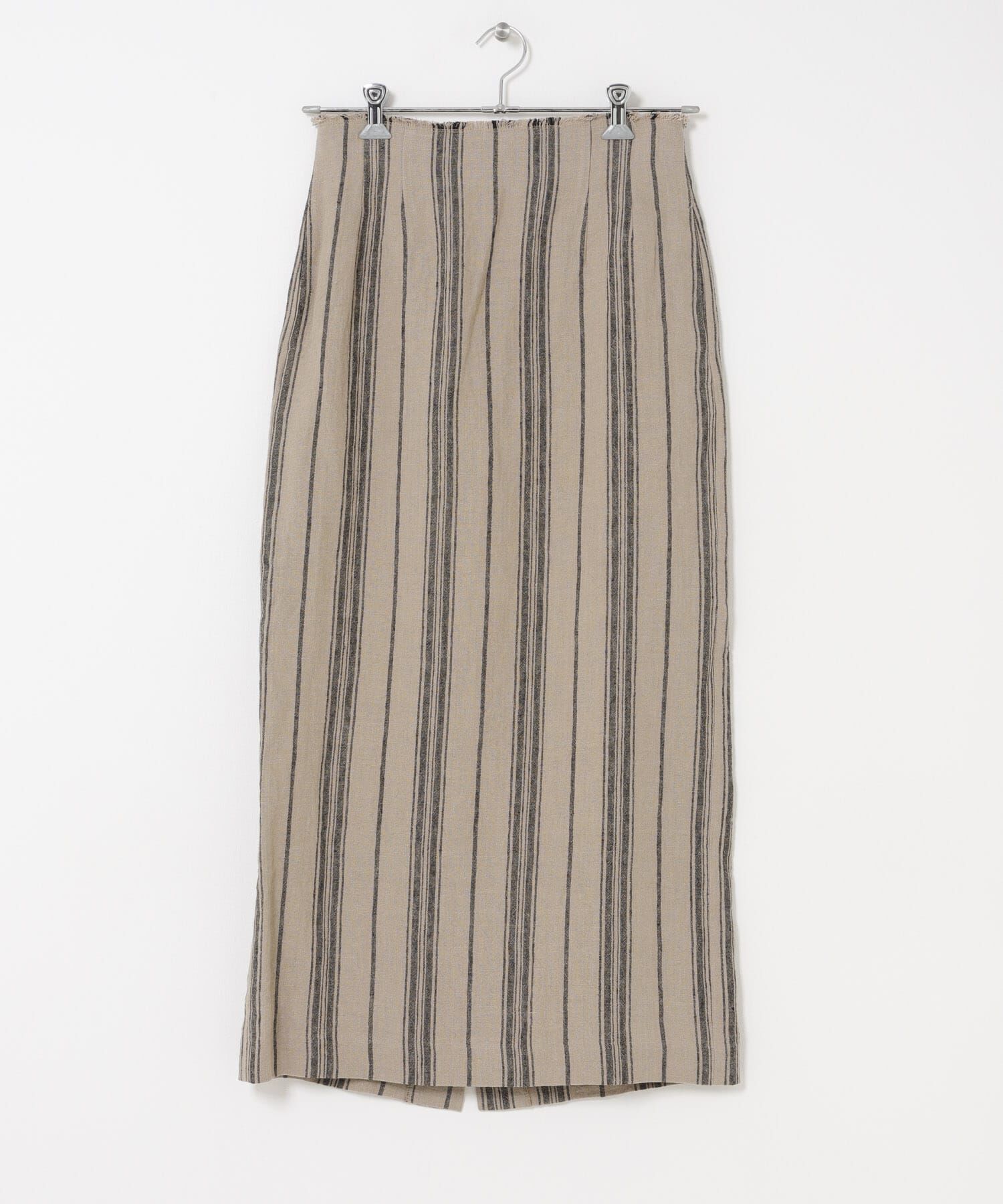 URBAN RESEARCH DOORS「Linen Stripe I-Line Skirt」|スカート|