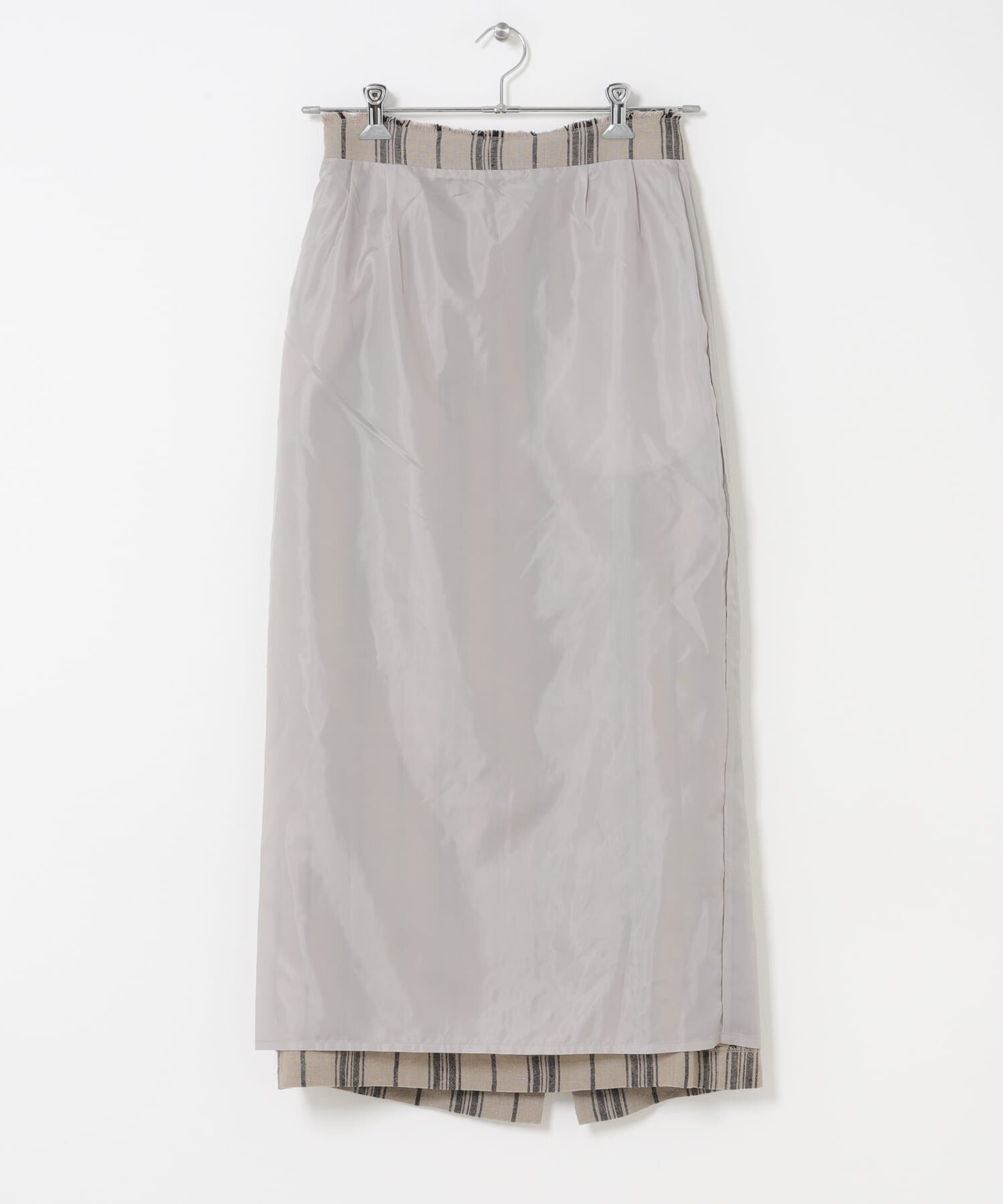 URBAN RESEARCH DOORS「Linen Stripe I-Line Skirt」|スカート|