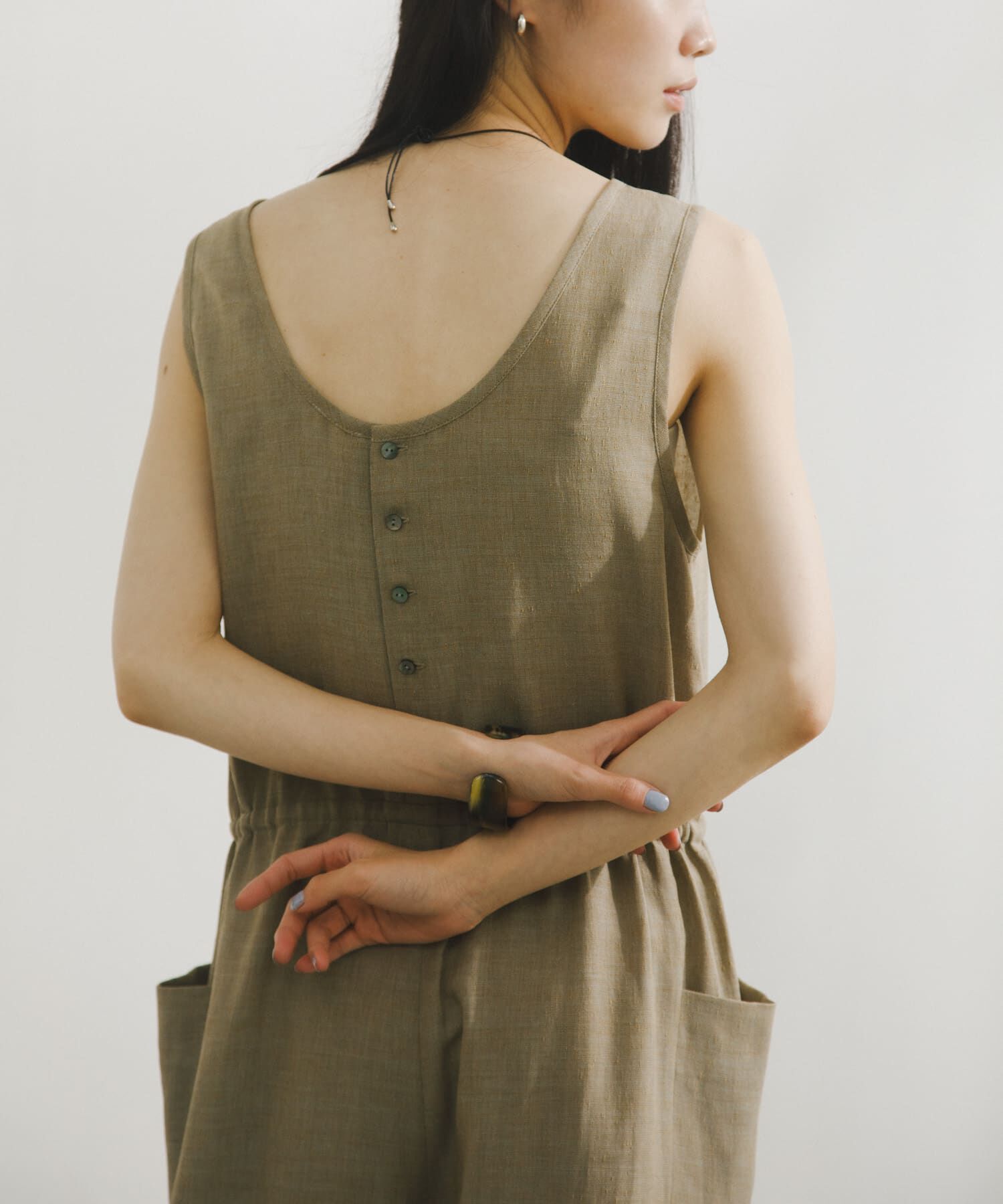 URBAN RESEARCH DOORS「Melange Mix Salopette」|スカート|