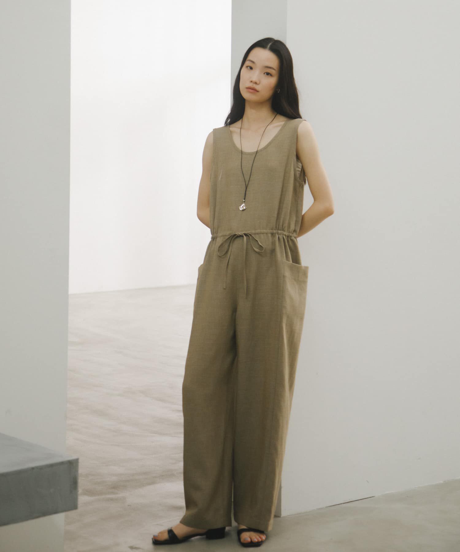 URBAN RESEARCH DOORS「Melange Mix Salopette」|スカート|