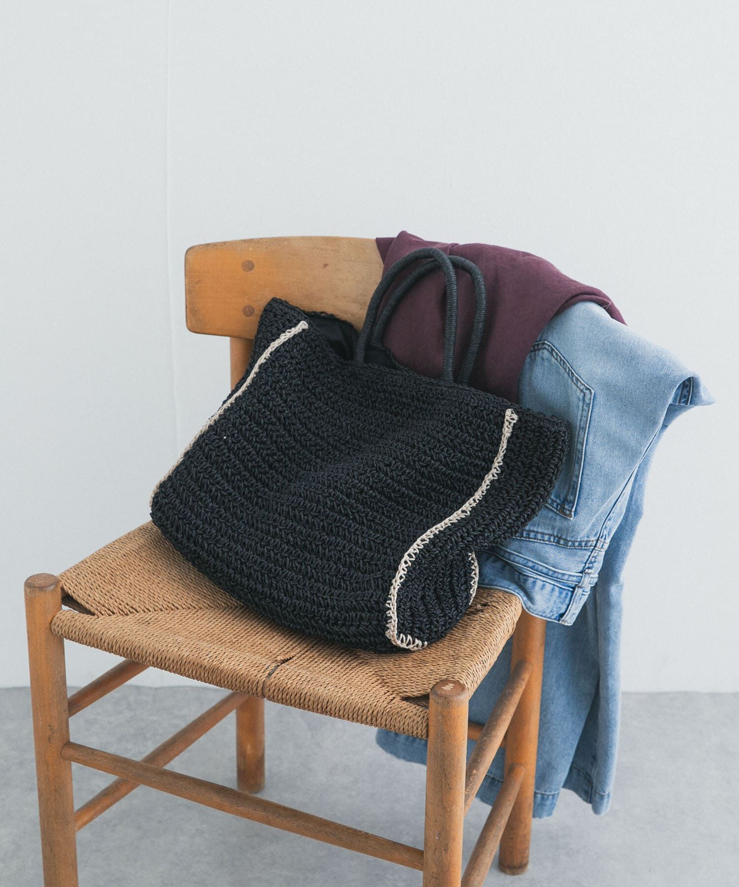 URBAN RESEARCH DOORS「ペーパートートバッグ」|トートバッグ|ブラック