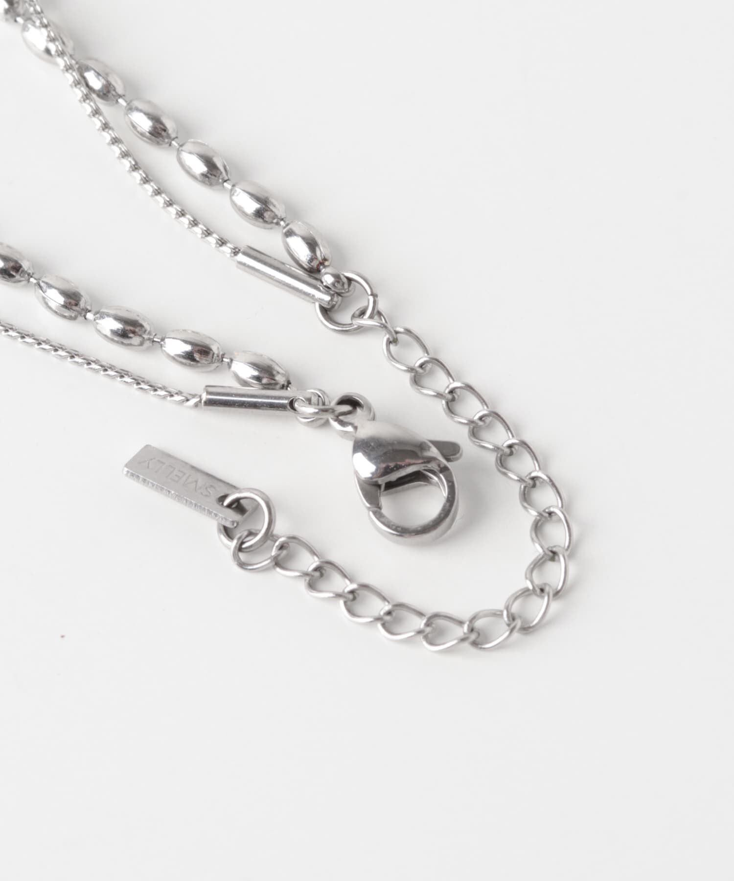 SMELLY「ステンレスボールトップレイヤードネックレス」|ネックレス|