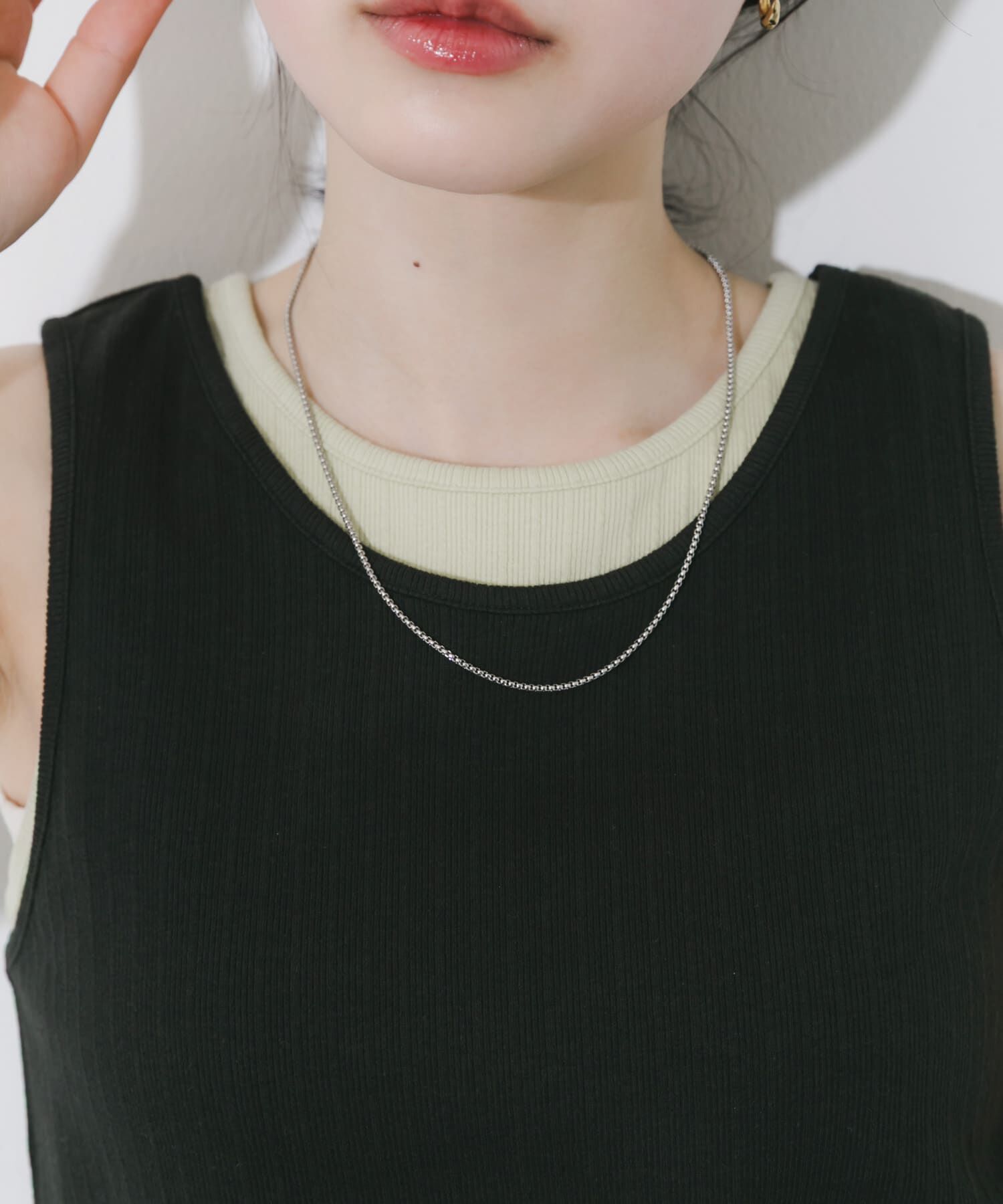 SMELLY「ステンレスベネチアンチェーンネックレス」|ネックレス|