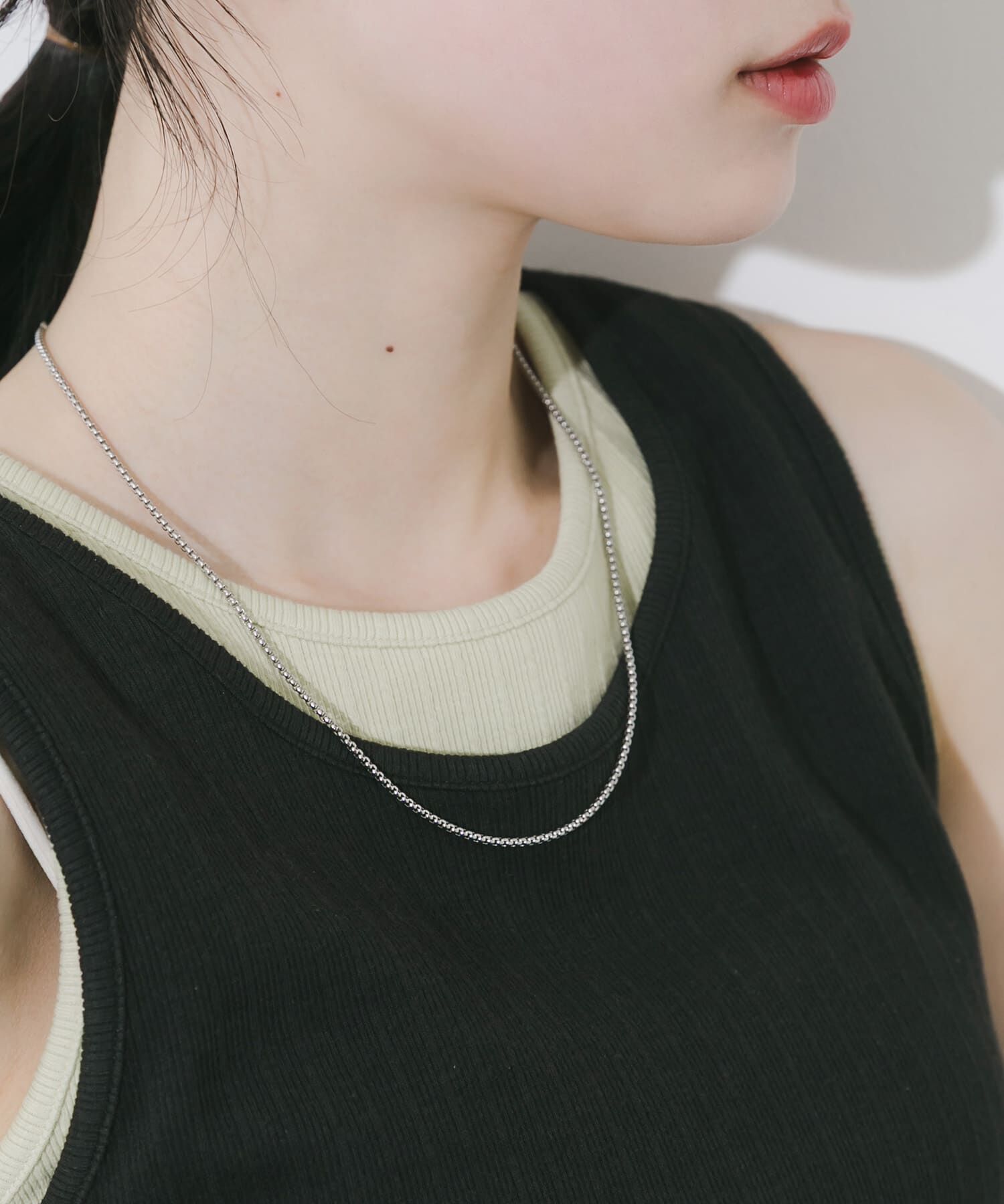 SMELLY「ステンレスベネチアンチェーンネックレス」|ネックレス|