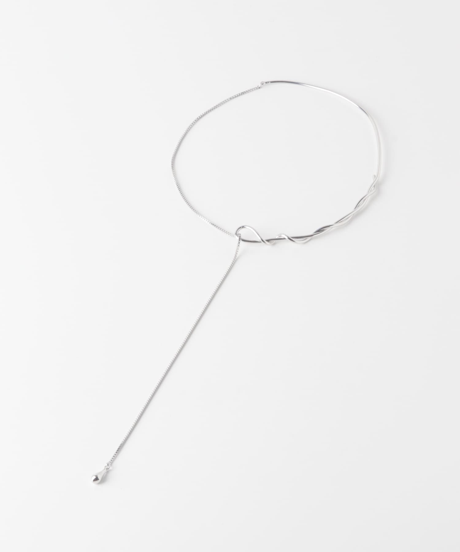 SMELLY「ニュアンスツイストドロップチョーカー」|ネックレス|