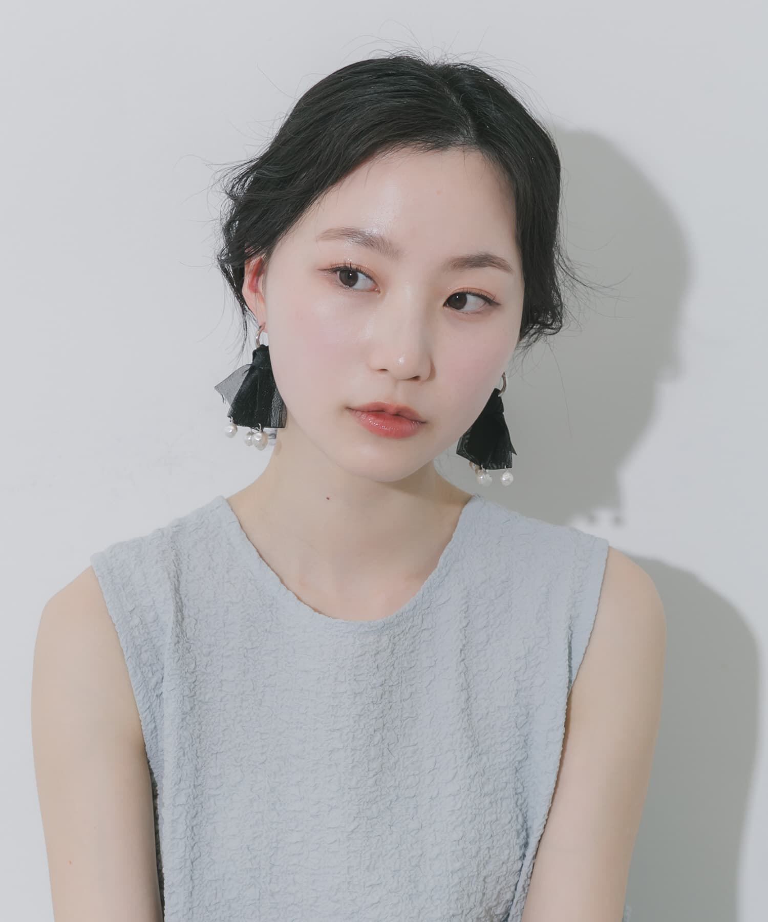 SMELLY「シアードレープパールイヤリング」|イヤリング|