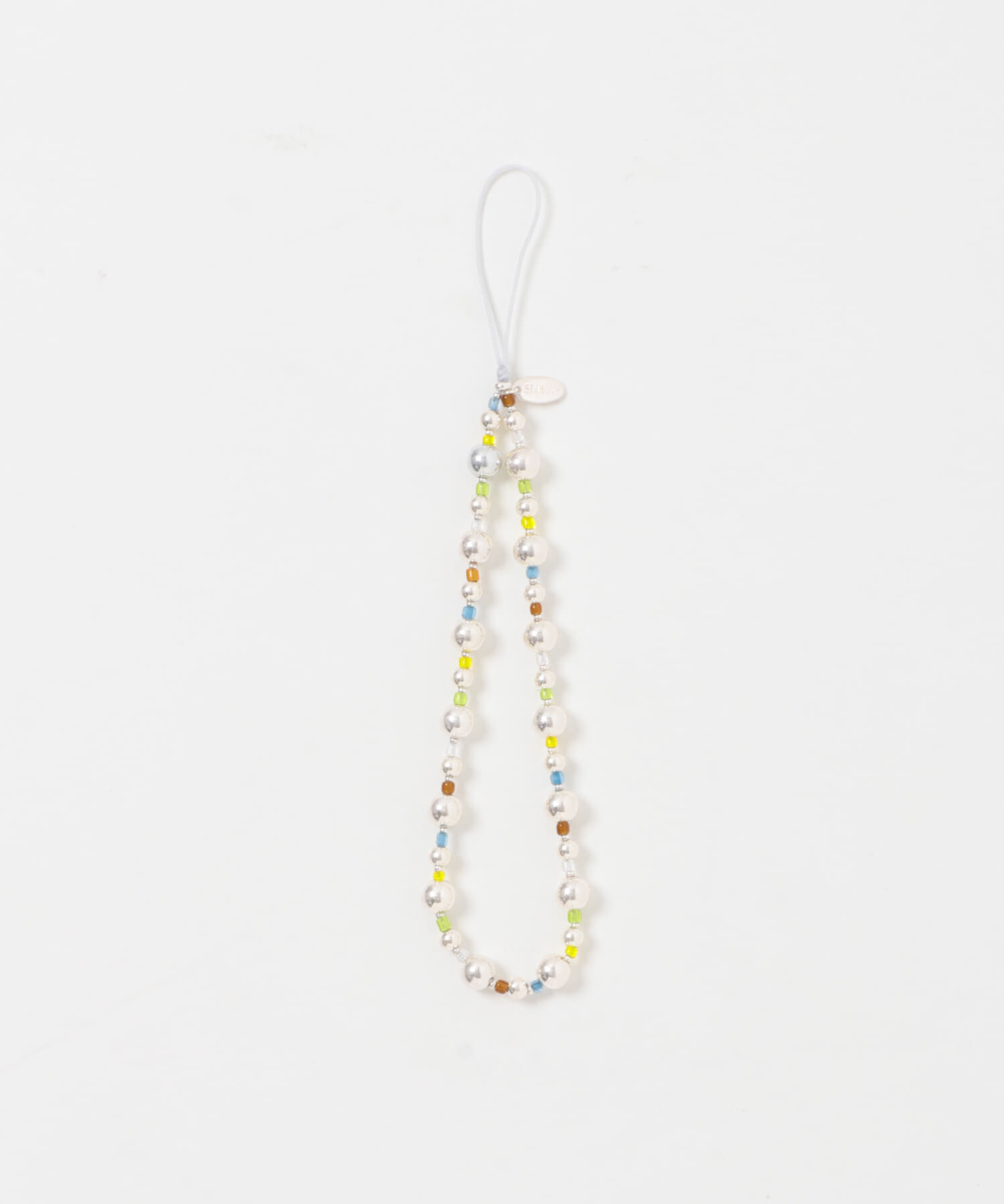 SMELLY「マルチカラーメタルビーズストラップ」|チャーム・キーホルダー|