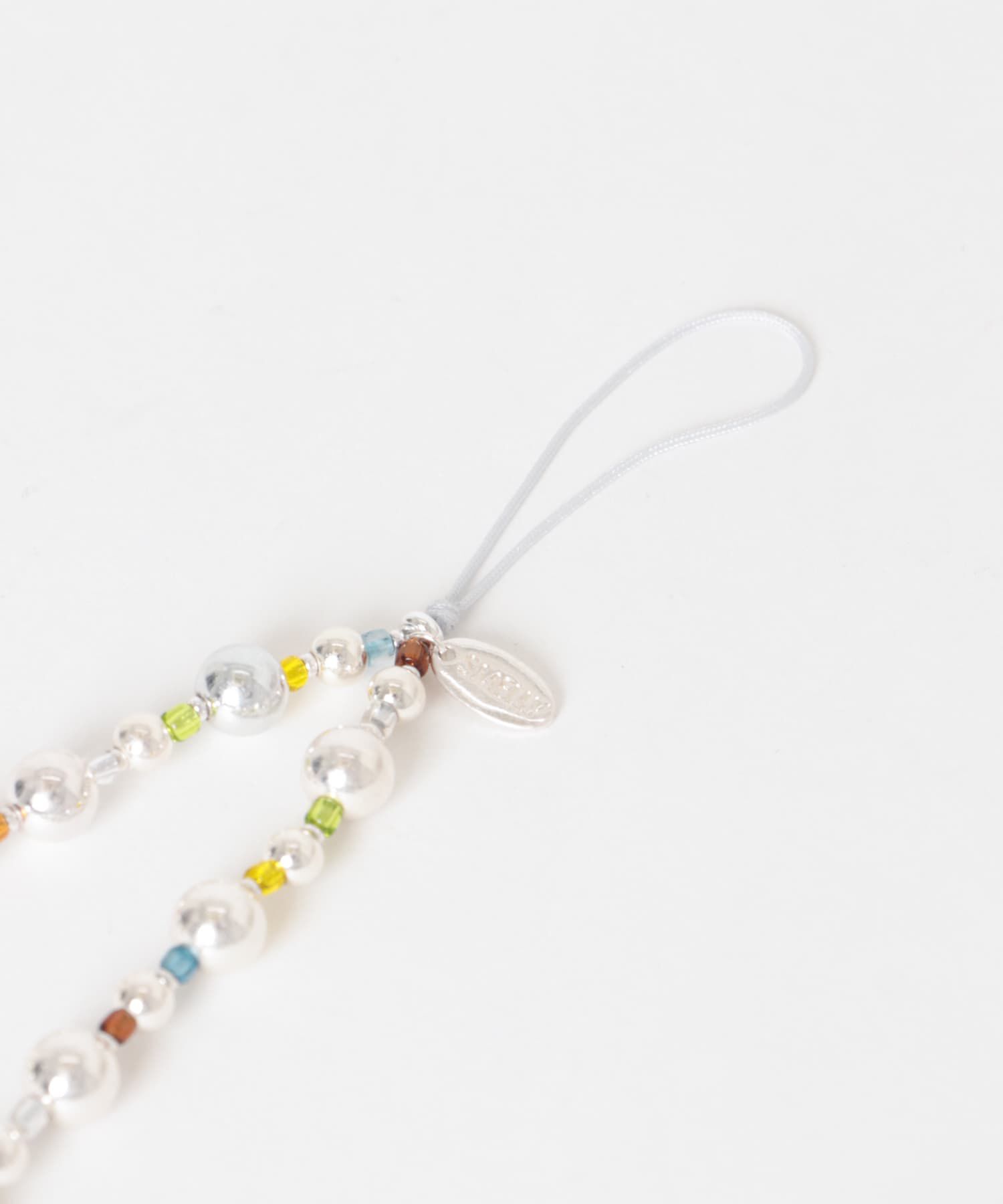 SMELLY「マルチカラーメタルビーズストラップ」|チャーム・キーホルダー|