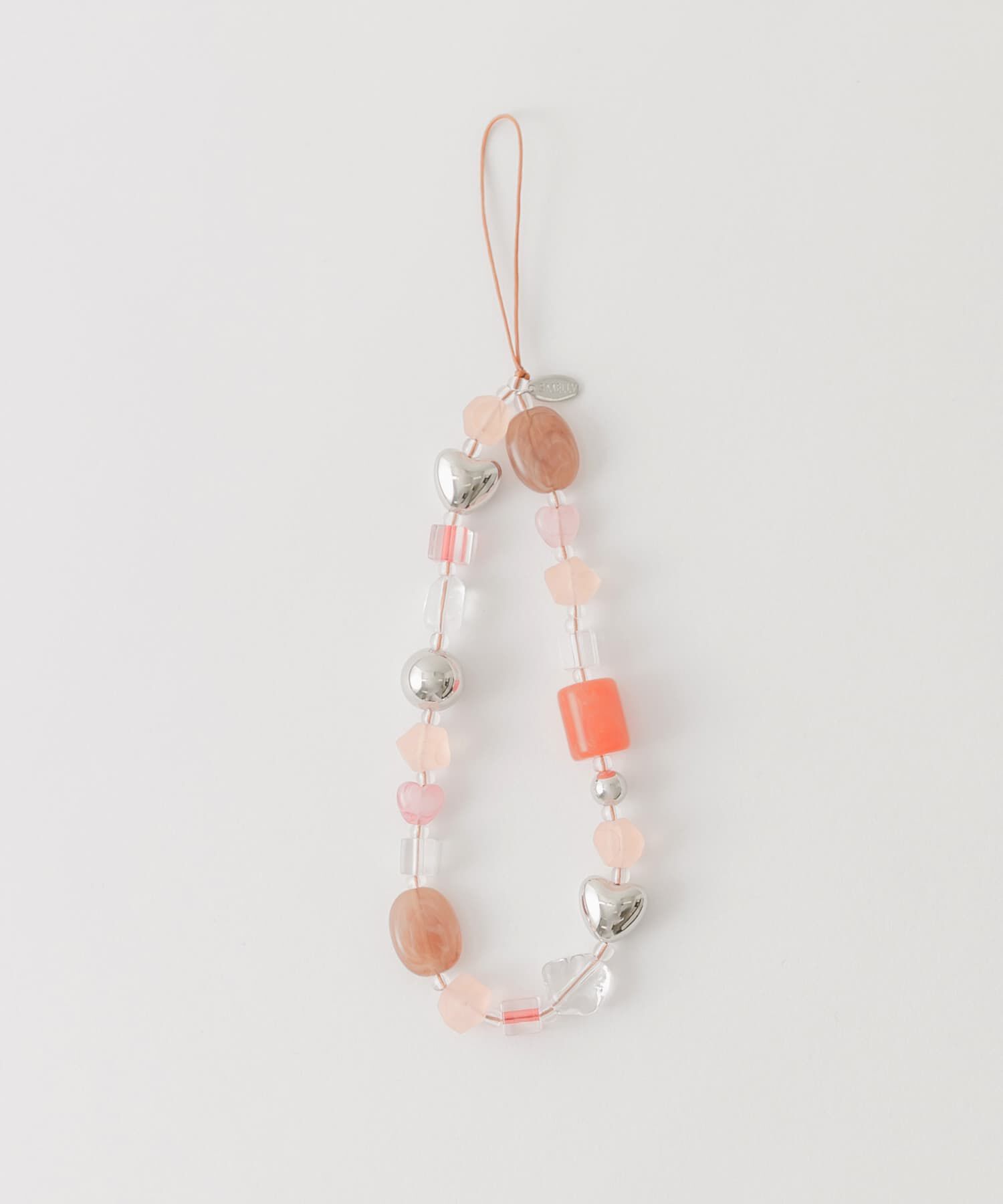 SMELLY「モチーフビーズストラップ」|チャーム・キーホルダー|オレンジ系その他