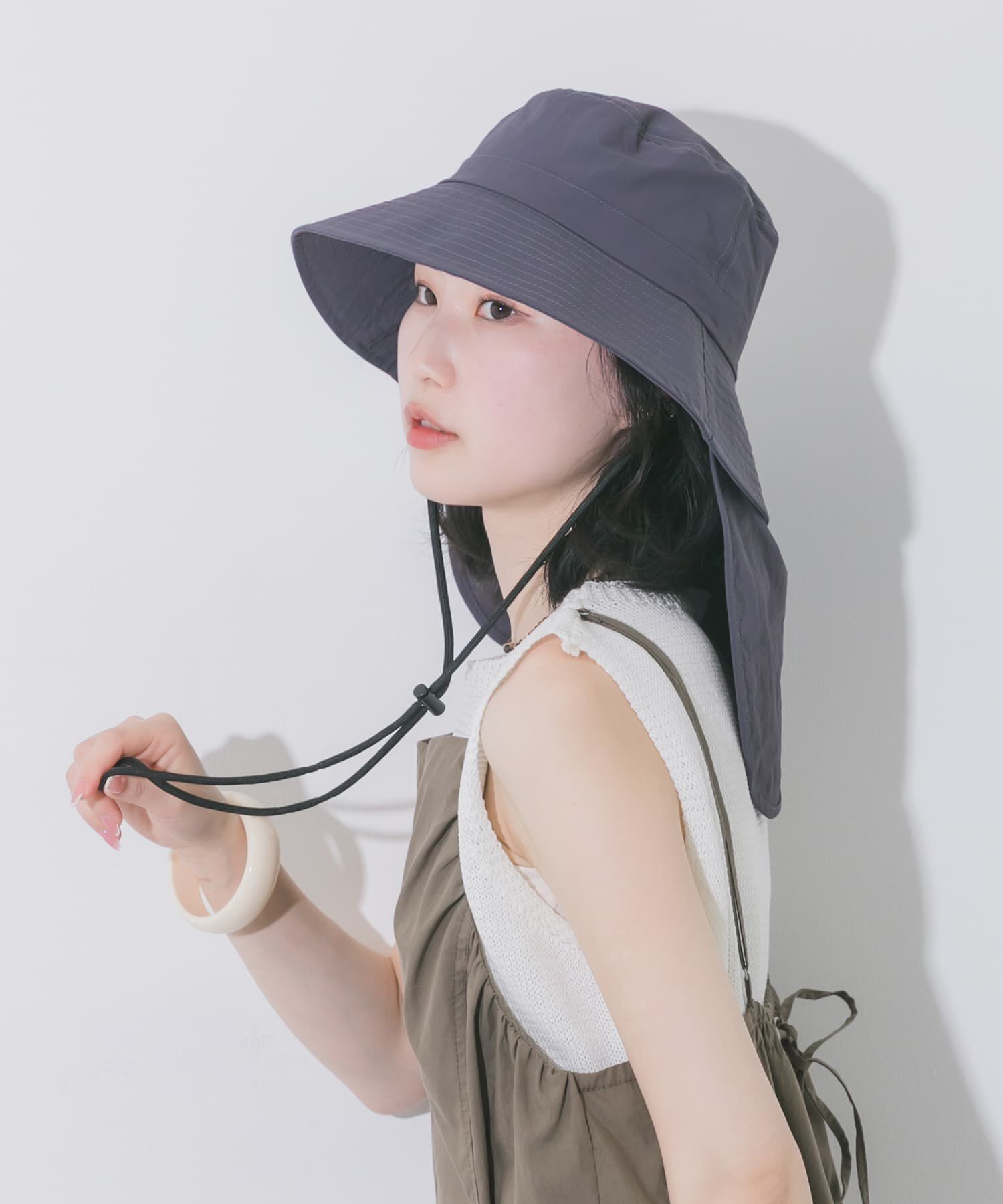 SMELLY「『撥水/UVカット』サンシェードバケットハット」|ハット|