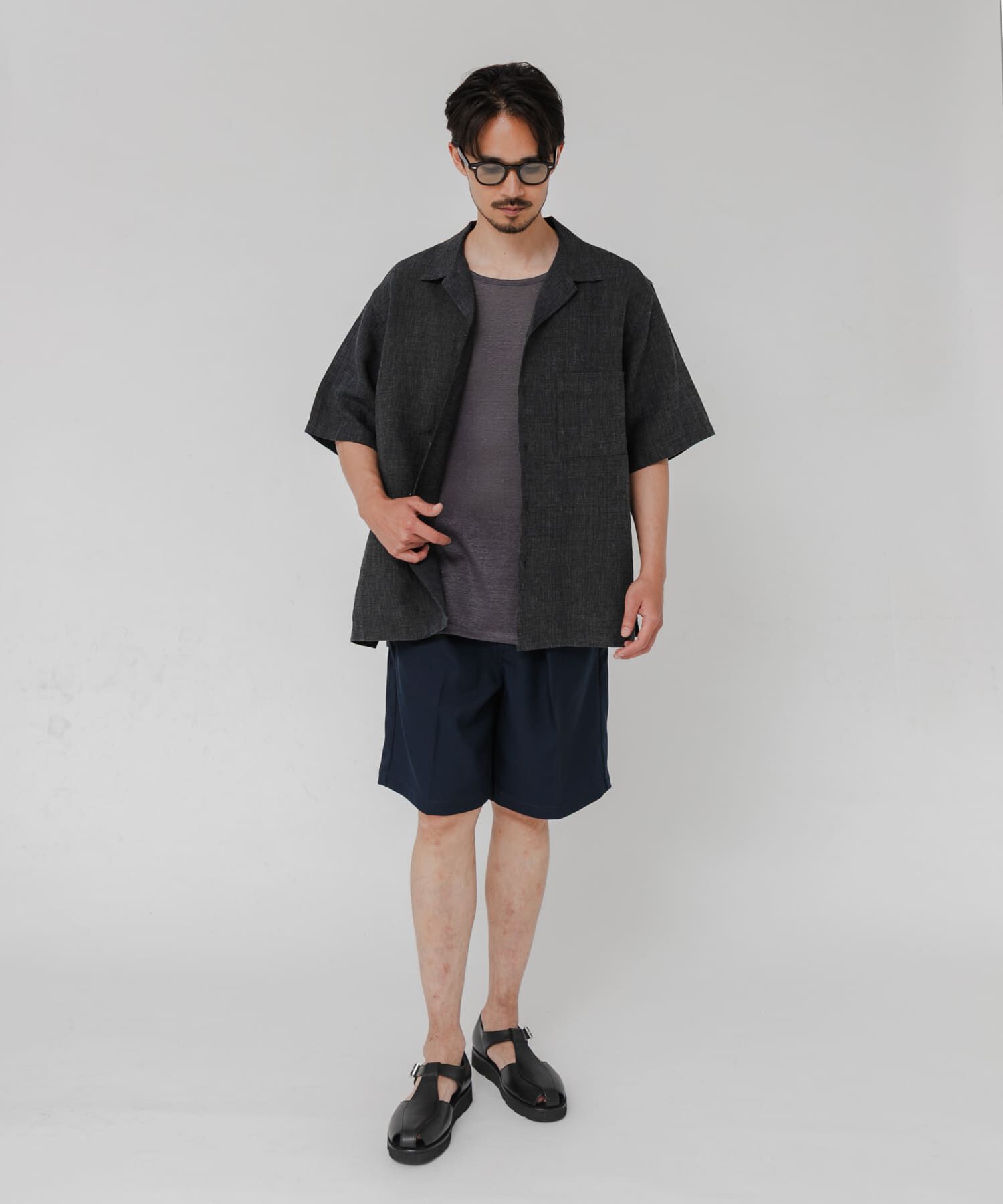 URBAN RESEARCH「LINEN CHAMBRAY O/C SHIRTS」|シャツ・ブラウス|