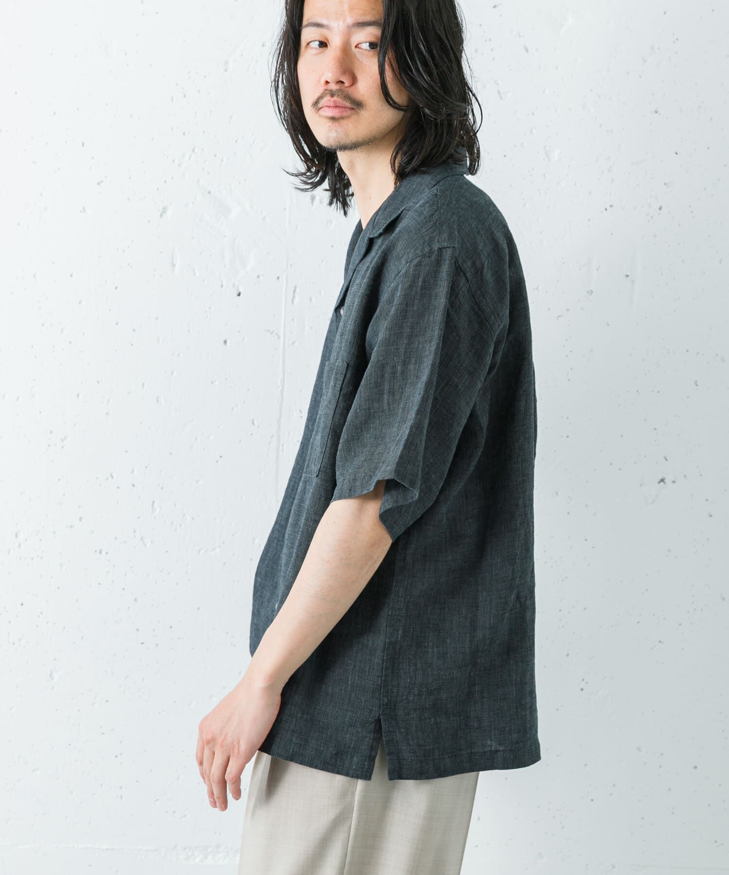 URBAN RESEARCH「LINEN CHAMBRAY O/C SHIRTS」|シャツ・ブラウス|
