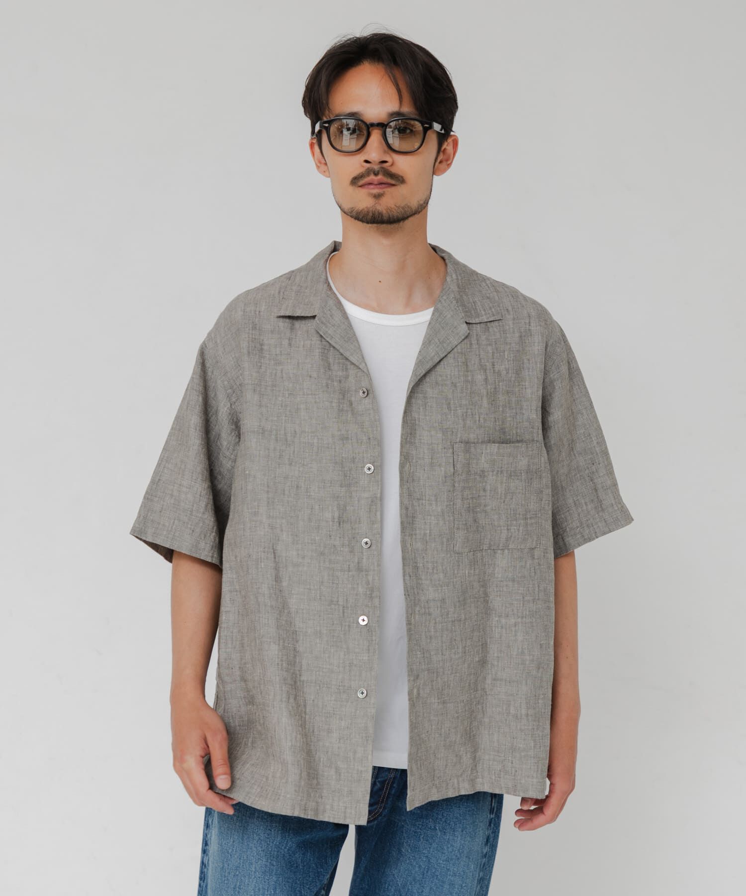 URBAN RESEARCH「LINEN CHAMBRAY O/C SHIRTS」|シャツ・ブラウス|