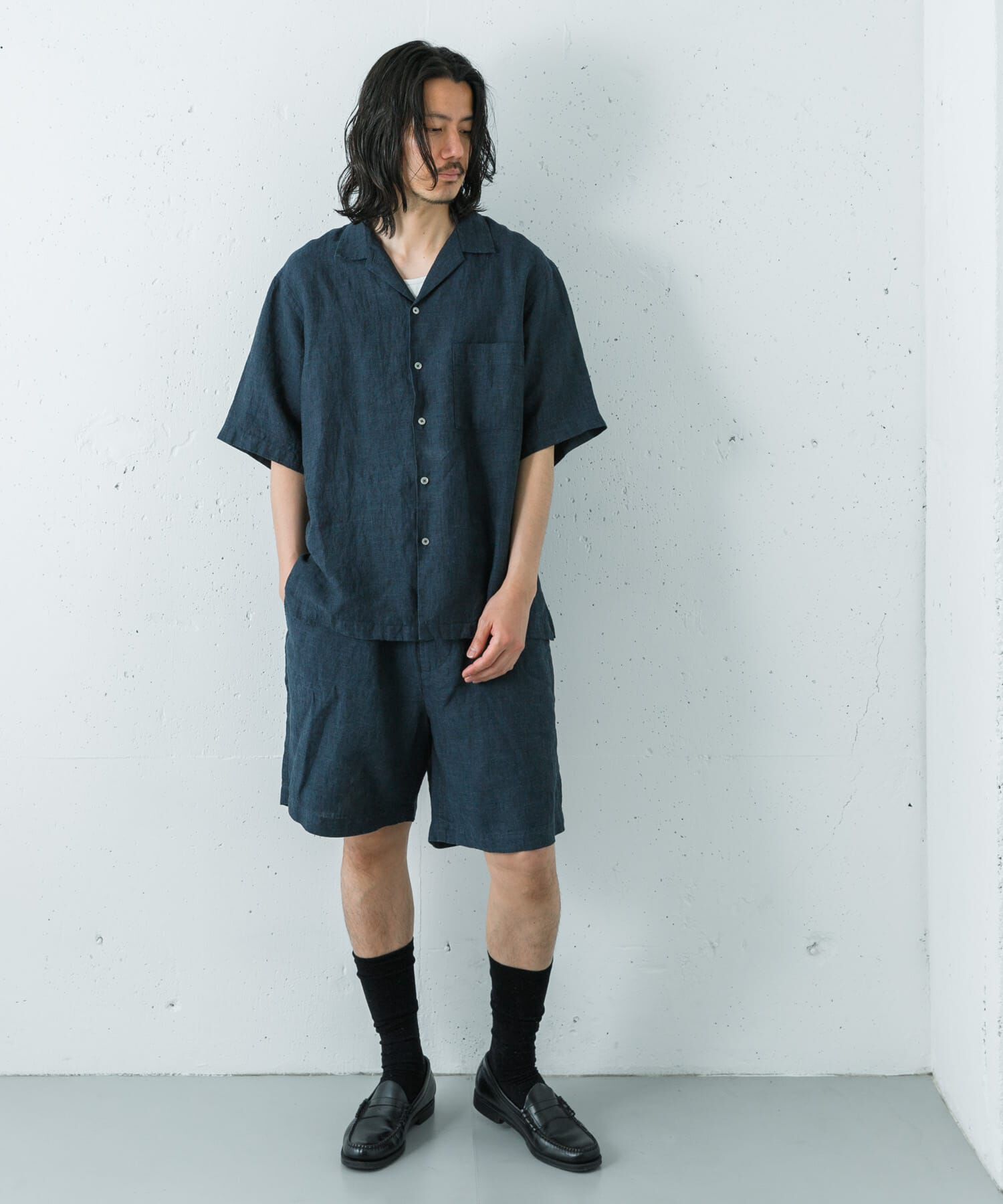 URBAN RESEARCH「LINEN CHAMBRAY O/C SHIRTS」|シャツ・ブラウス|