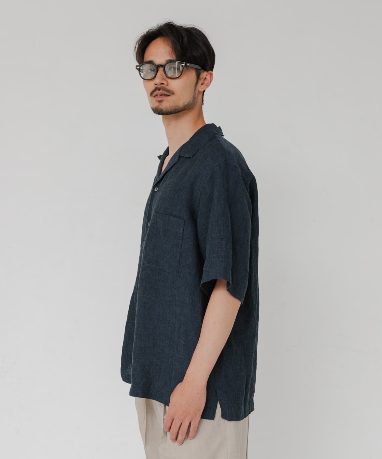 URBAN RESEARCH「LINEN CHAMBRAY O/C SHIRTS」|シャツ・ブラウス|