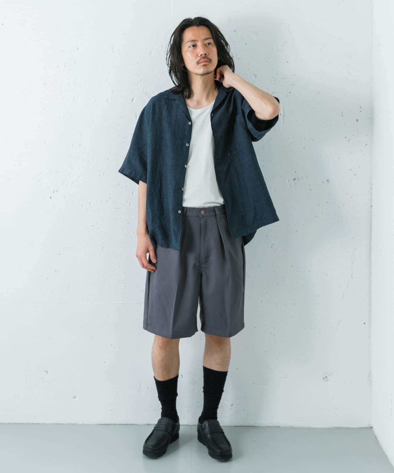 URBAN RESEARCH「LINEN CHAMBRAY O/C SHIRTS」|シャツ・ブラウス|