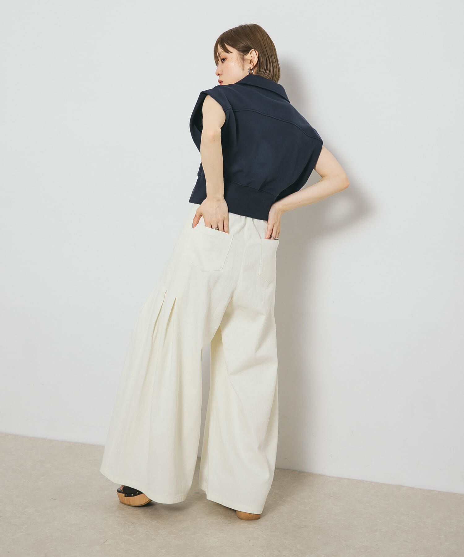  「『2サイズ展開』サイドタックバギーパンツ」|その他|