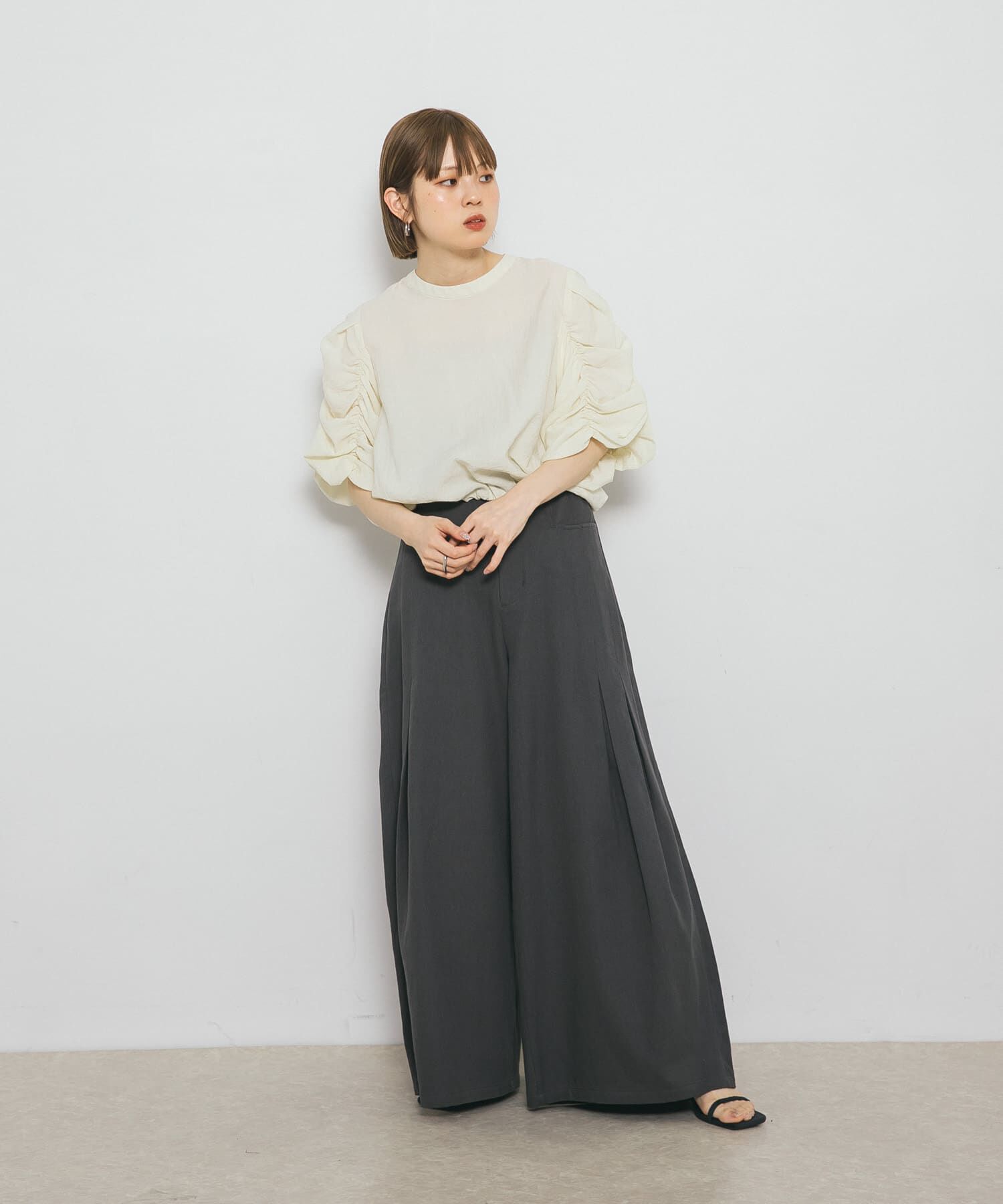  「『2サイズ展開』サイドタックバギーパンツ」|その他|